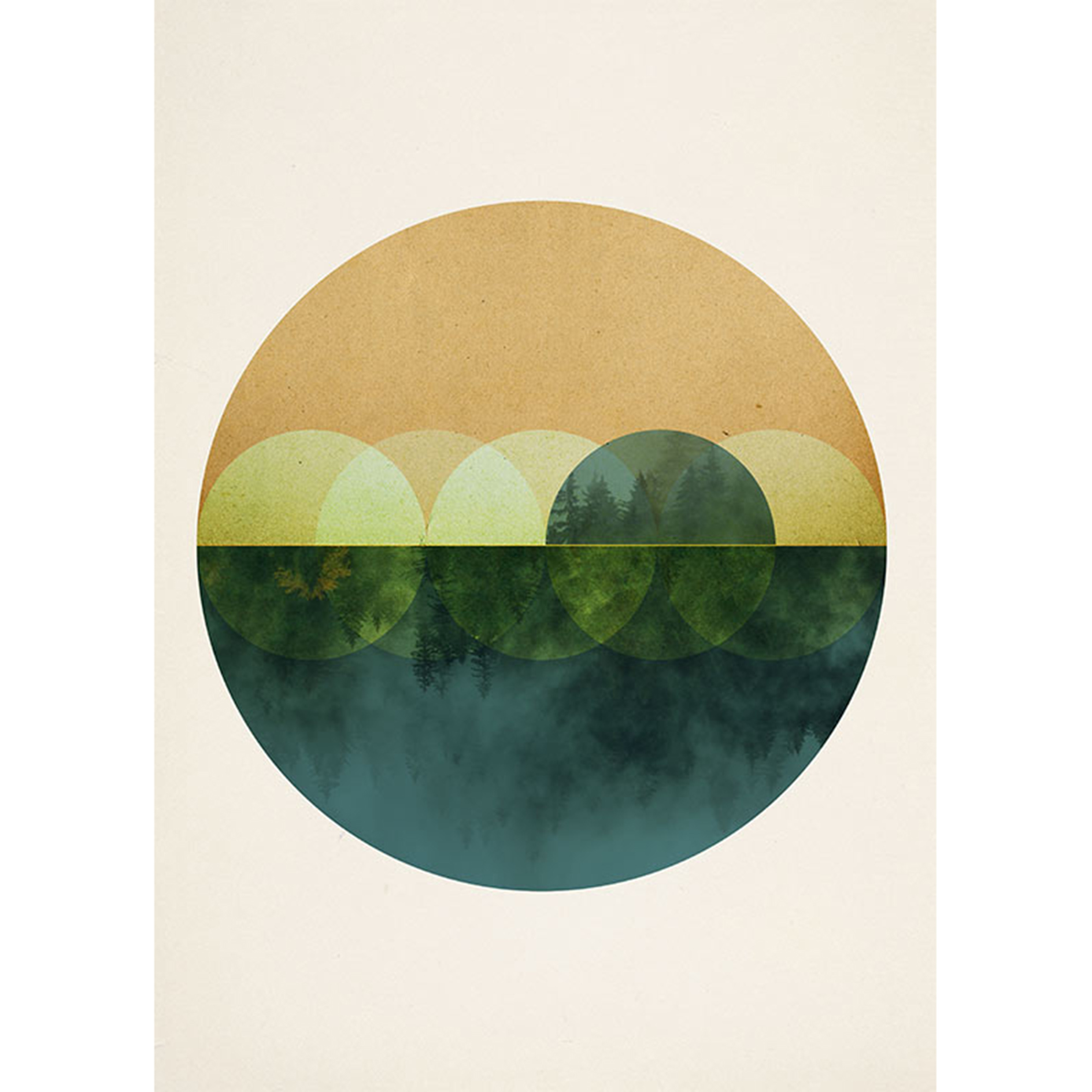 Wandbild MIRRORS - bunt - 50x70 cm