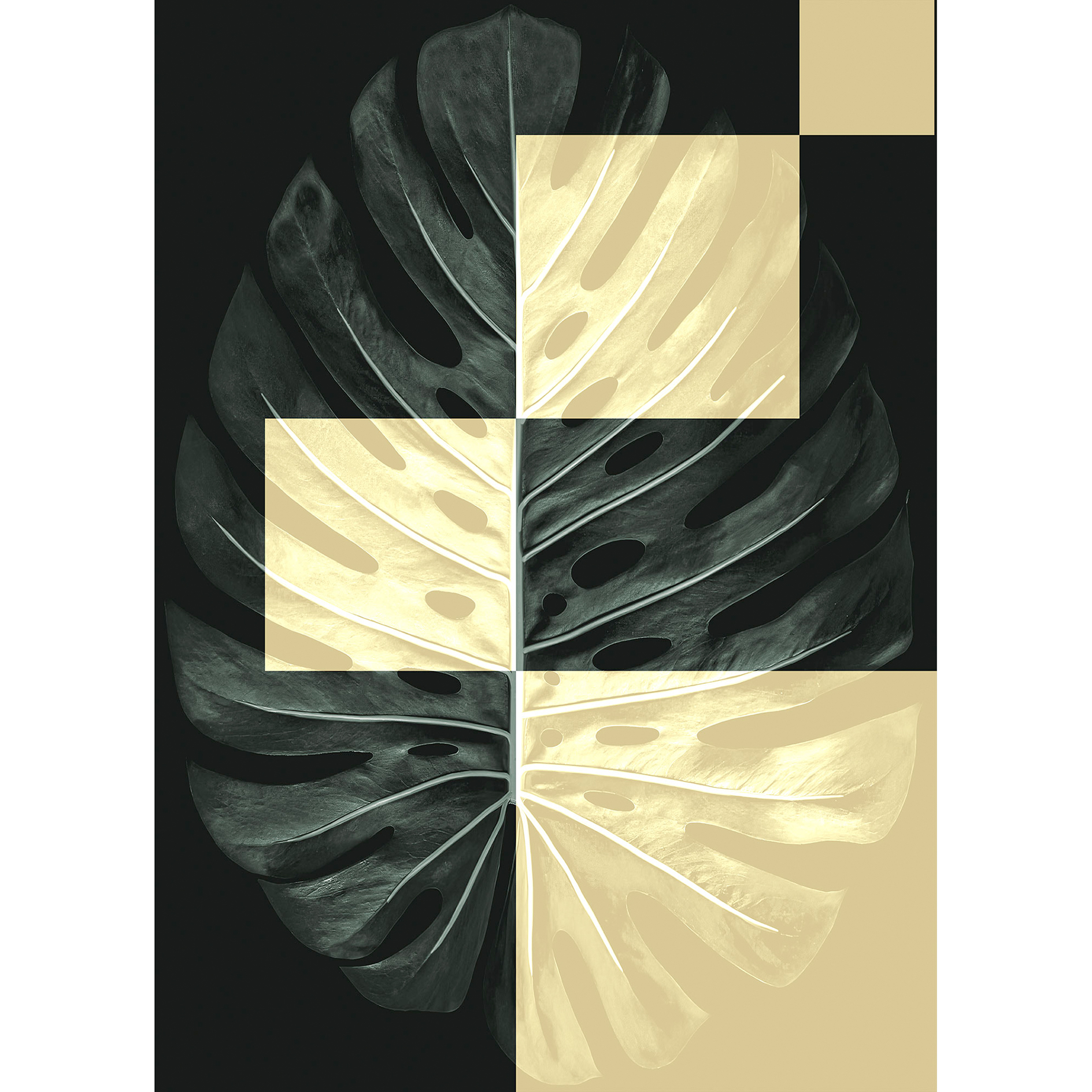 Wandbild MONSTERA THEATRE - 50x70 cm