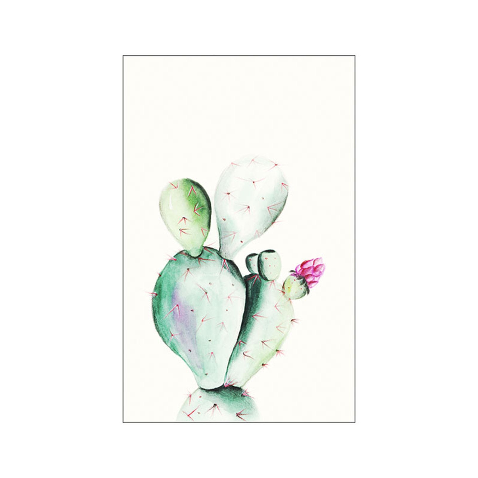 Wandbild PRICKLY PEAR WATERCOLOR - 50x70 cm