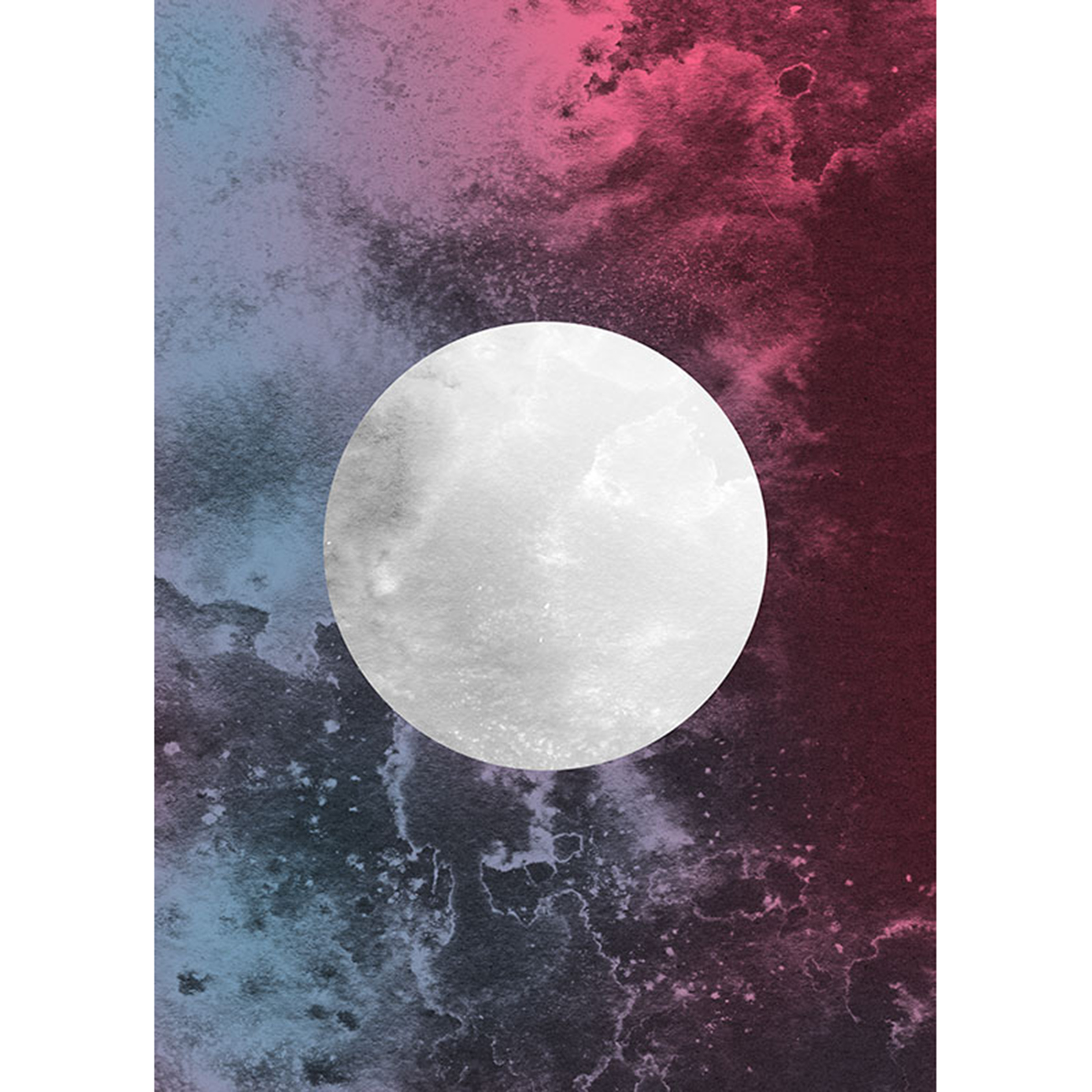 Wandbild SOLUM LUNA - bunt - 50x70 cm