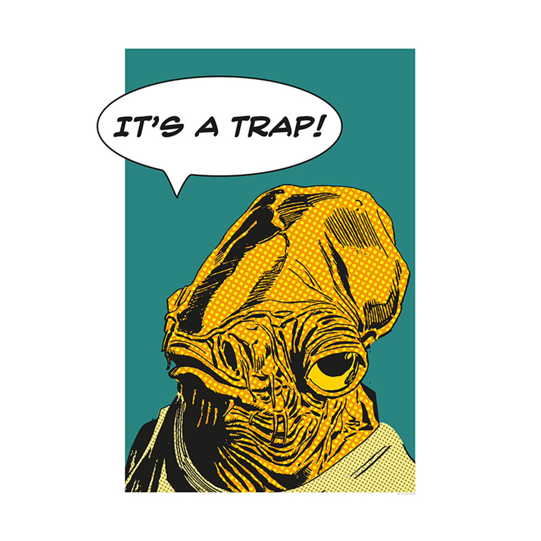 Wandbild STAR WARS CLASSIC COMIC QUOTE - 50x70 cm