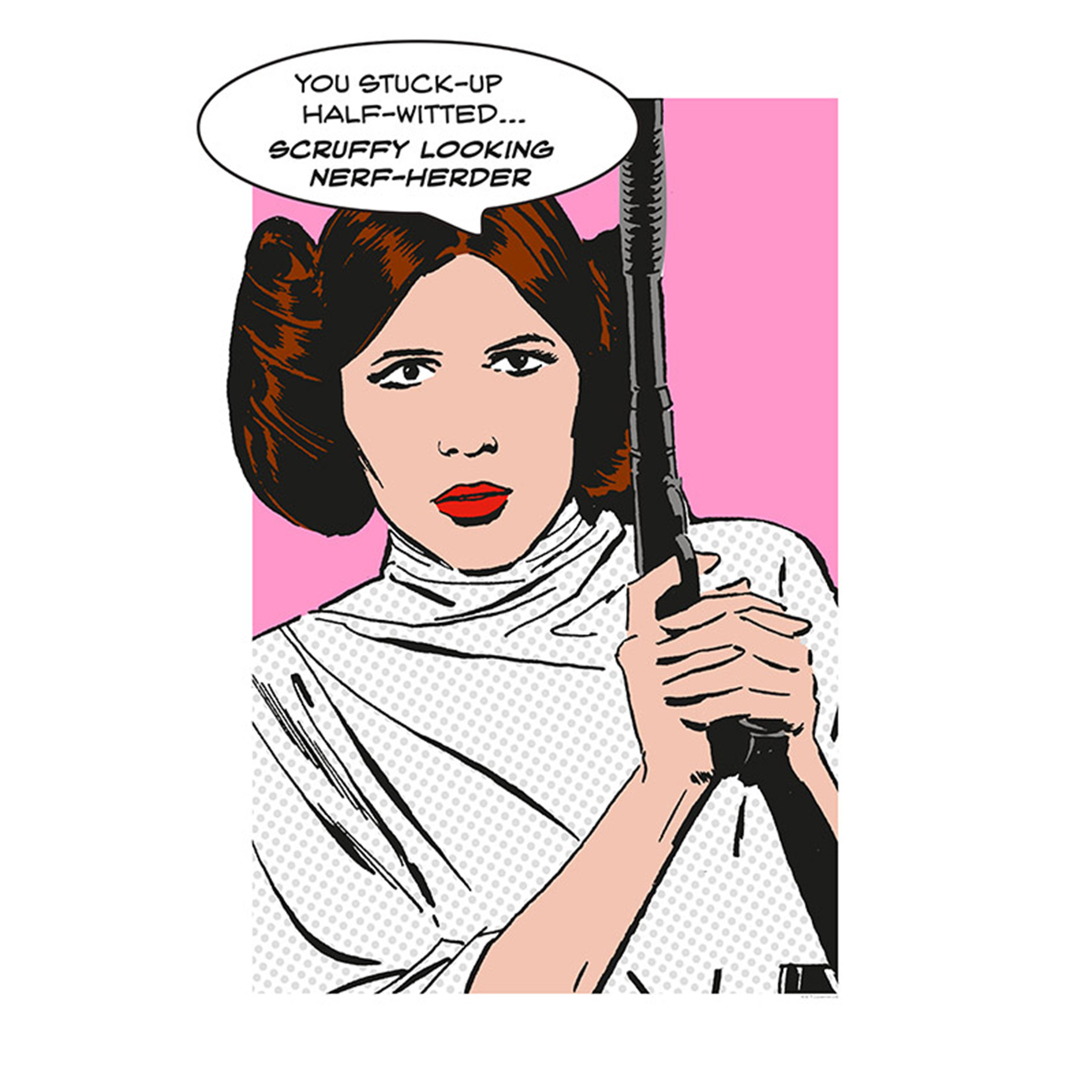 Wandbild STAR WARS CLASSIC COMIC QUOTE - 50x70 cm