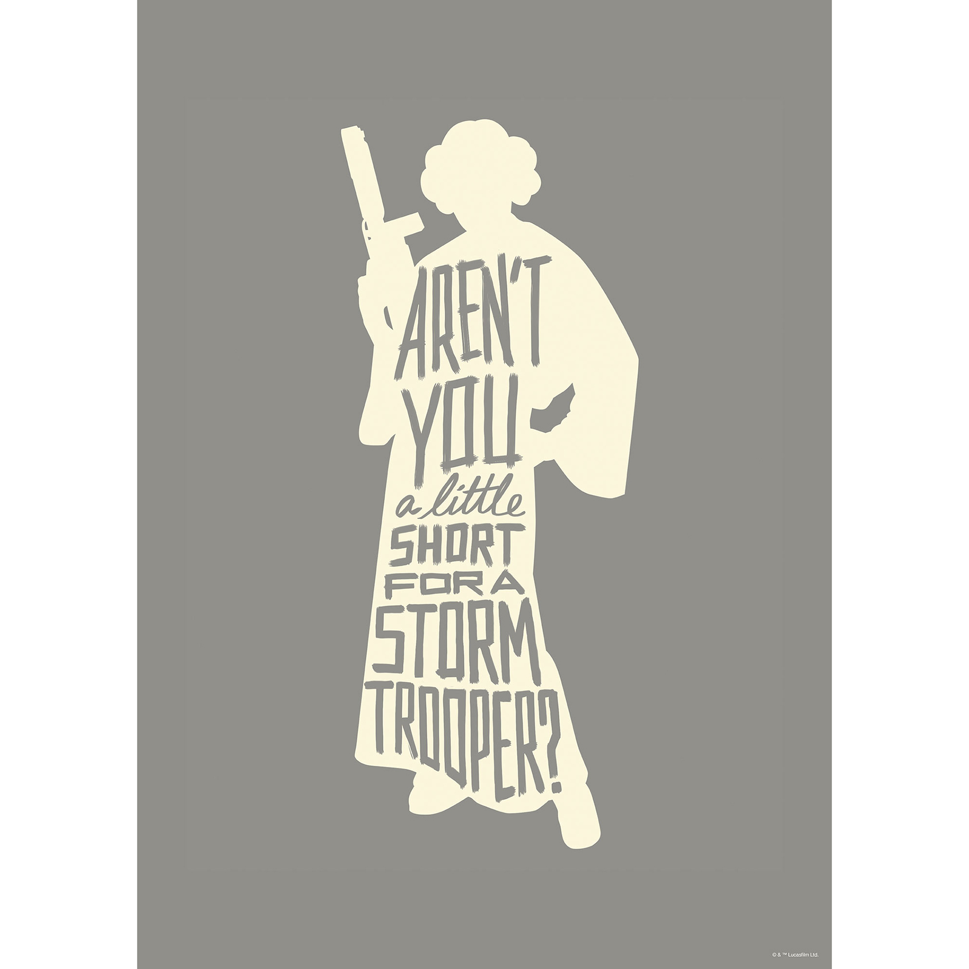 Wandbild STAR WARS SILHOUETTE QUOTES - 50x70 cm