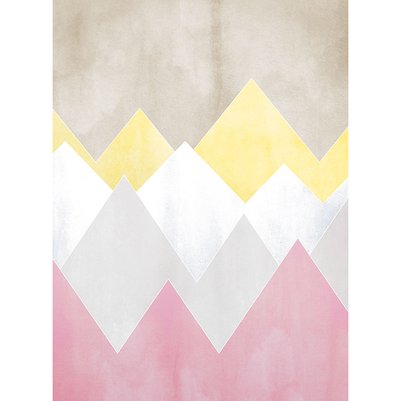 Wandbild SUNRISE MOUNTAIN SPRING - bunt - 50x70 cm