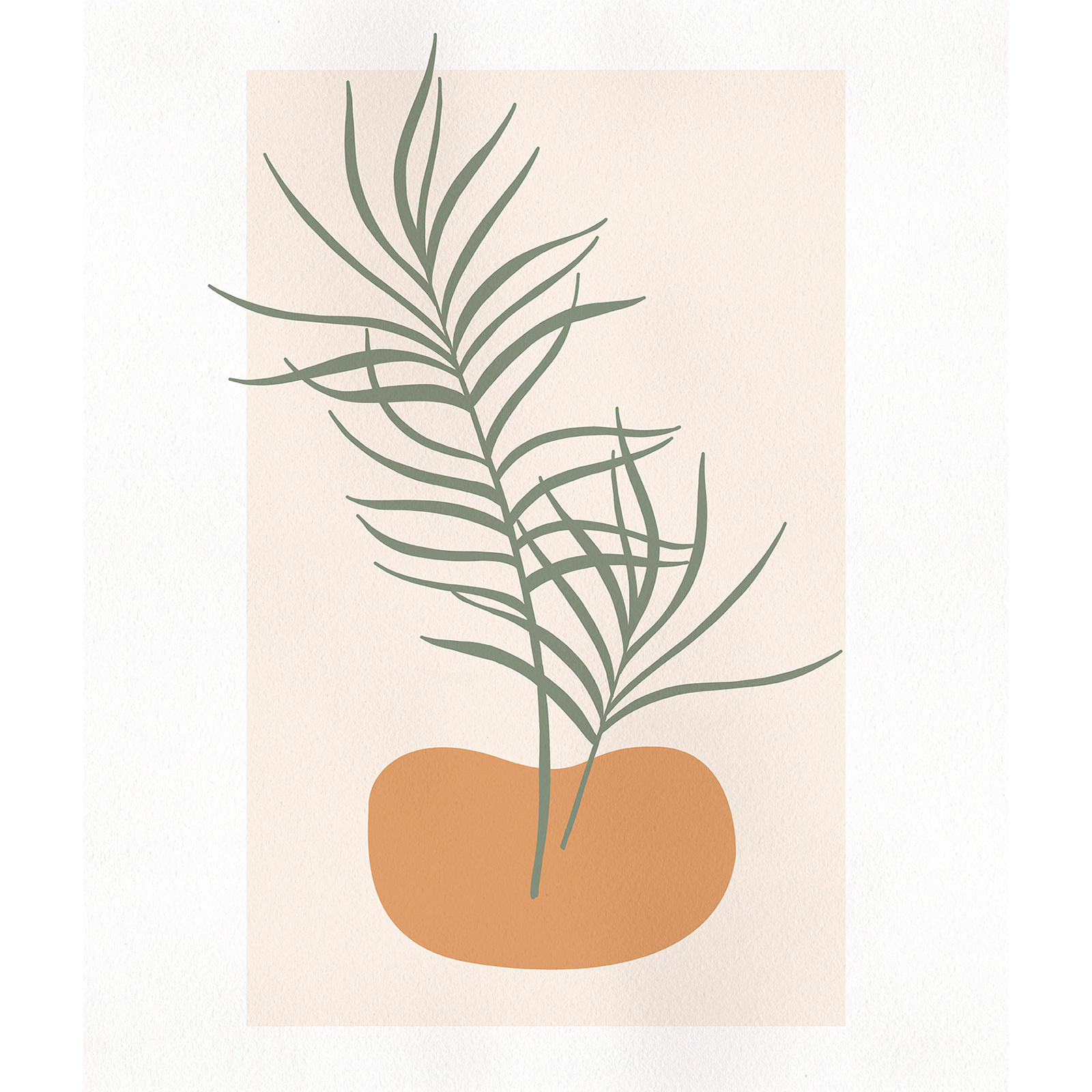 Wandbild TANGERINE FEELING - pastell - 50x70 cm
