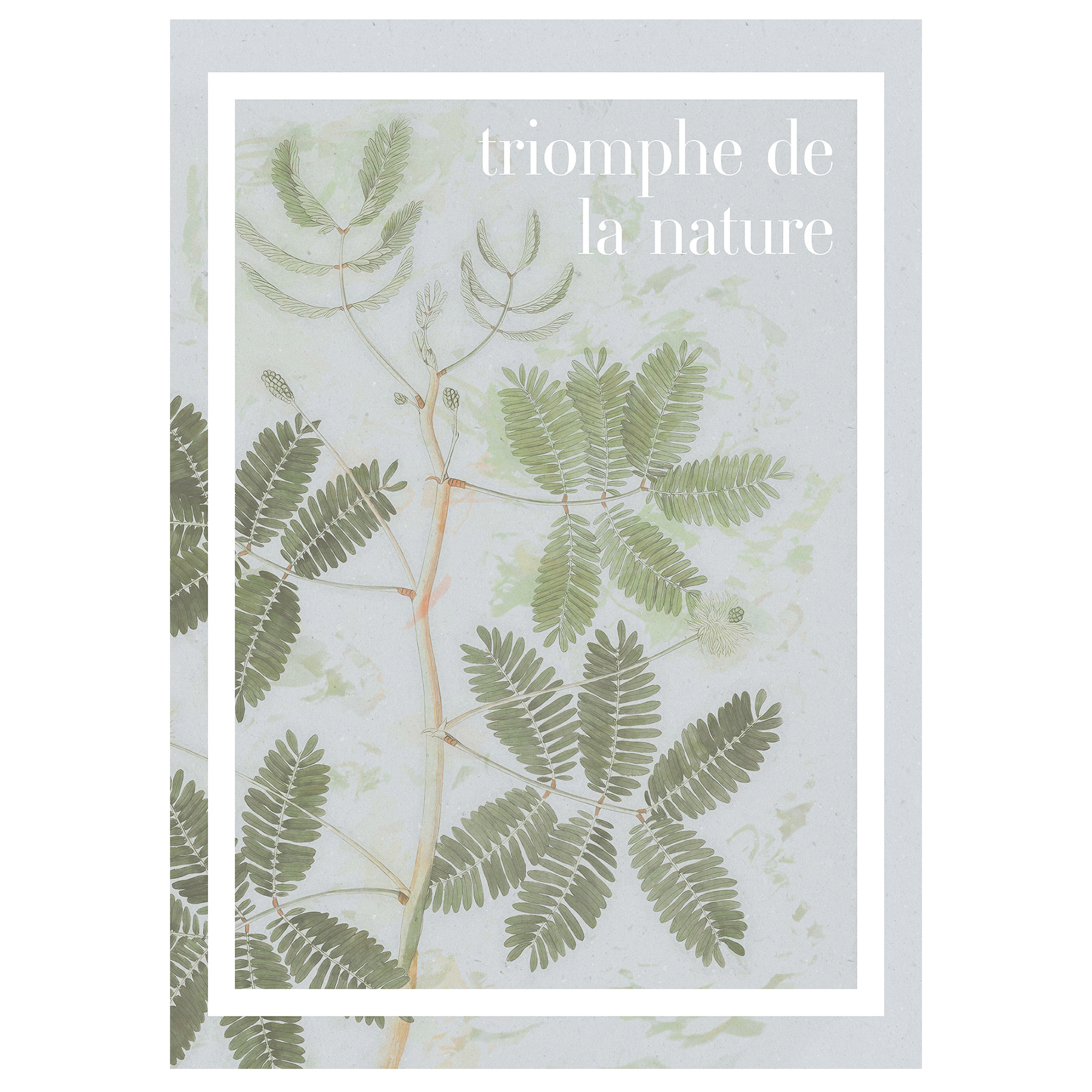 Wandbild TRIOMPHE DE LA NATURE - grün - 50x70 cm