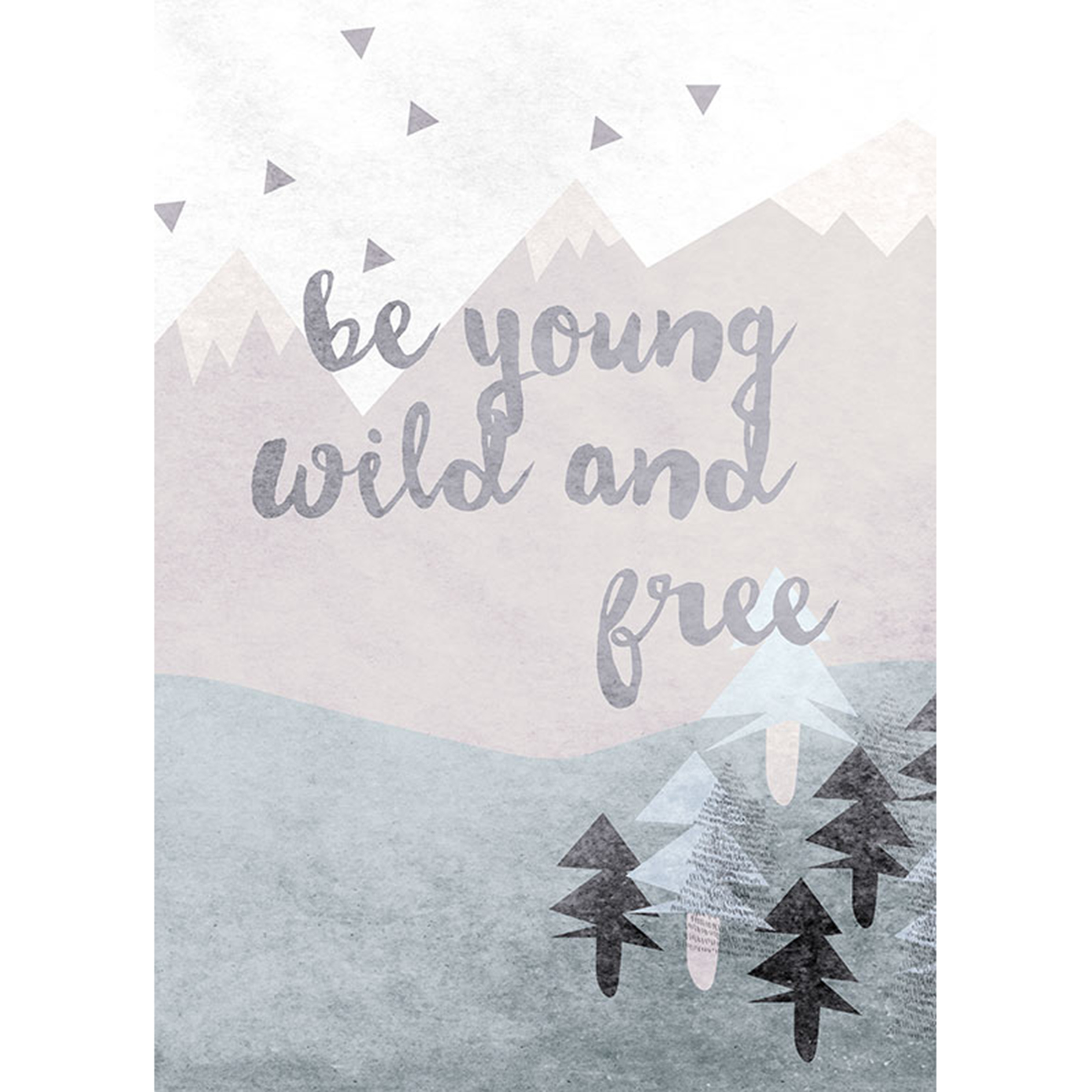 Wandbild WILD AND FREE - 50x70 cm