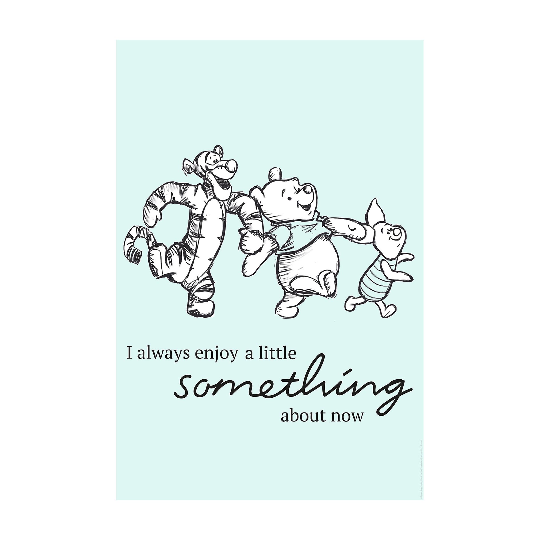 Wandbild WINNIE POOH LITTLE SOMETHING - 50x70 cm