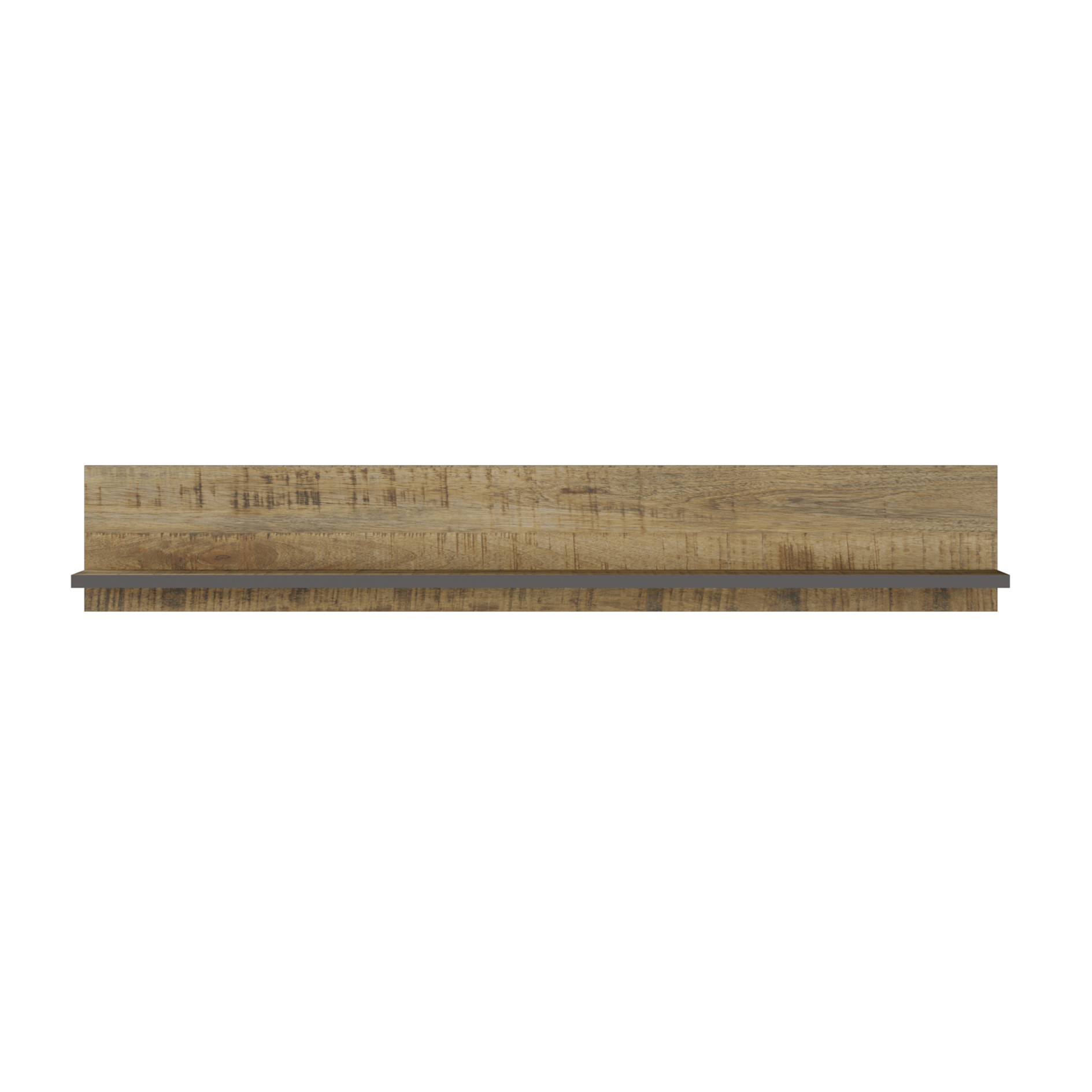 Wandboard - Mango Natur - Uni Wolfram grau - 160 cm breit