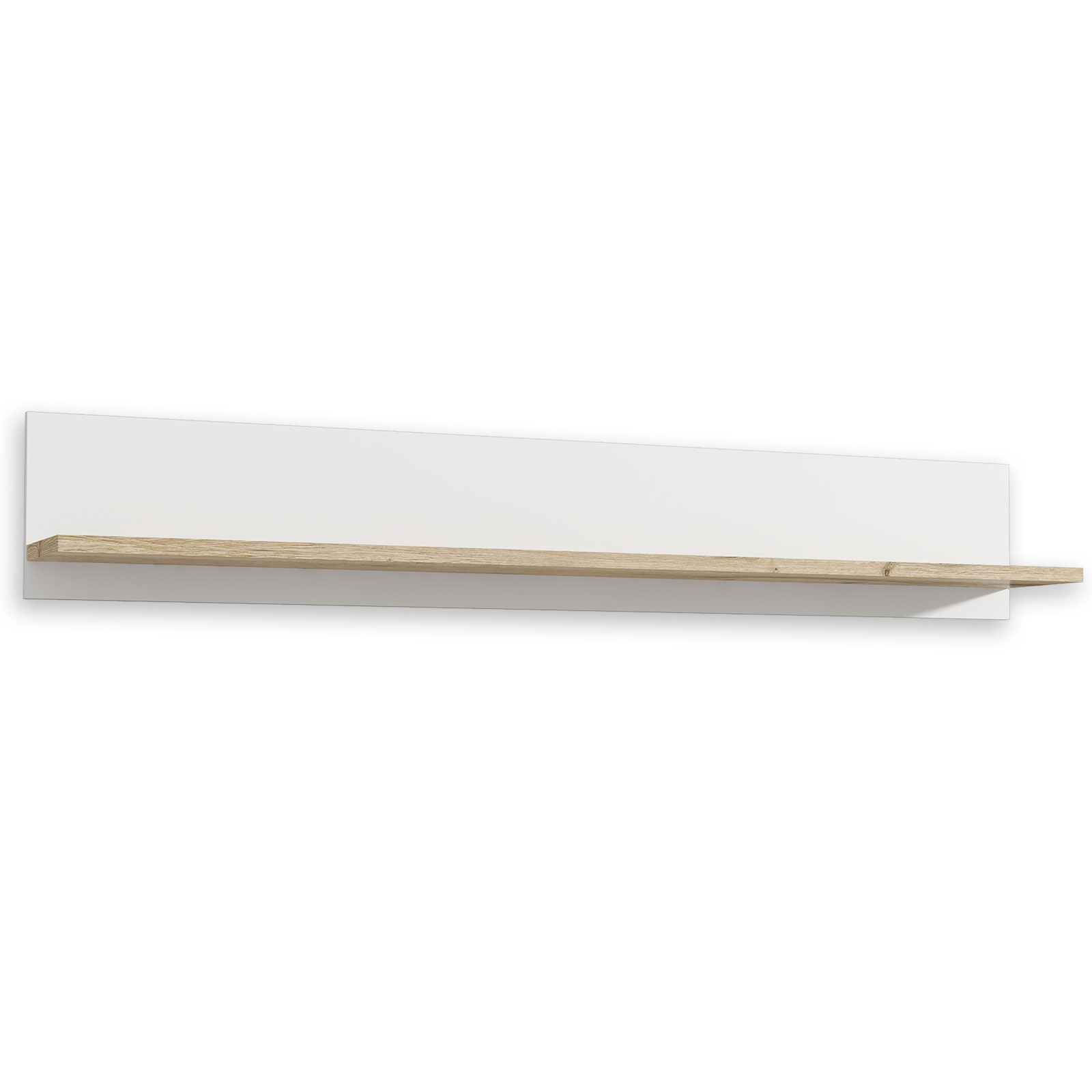 Wandboard - weiß - Bianco Eiche - 160 cm