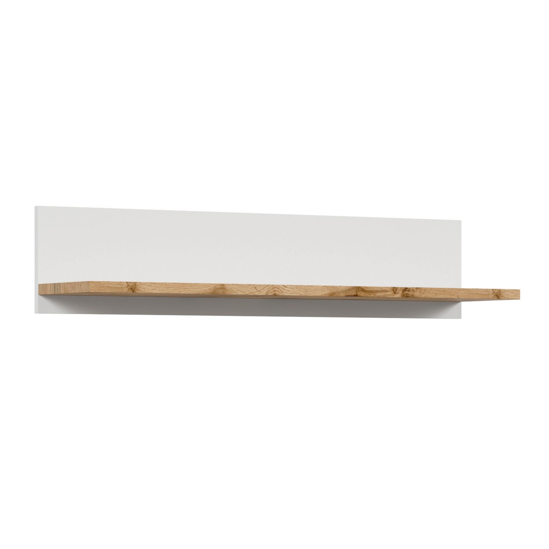 Wandboard - weiß-Wotan Eiche - 106 cm breit