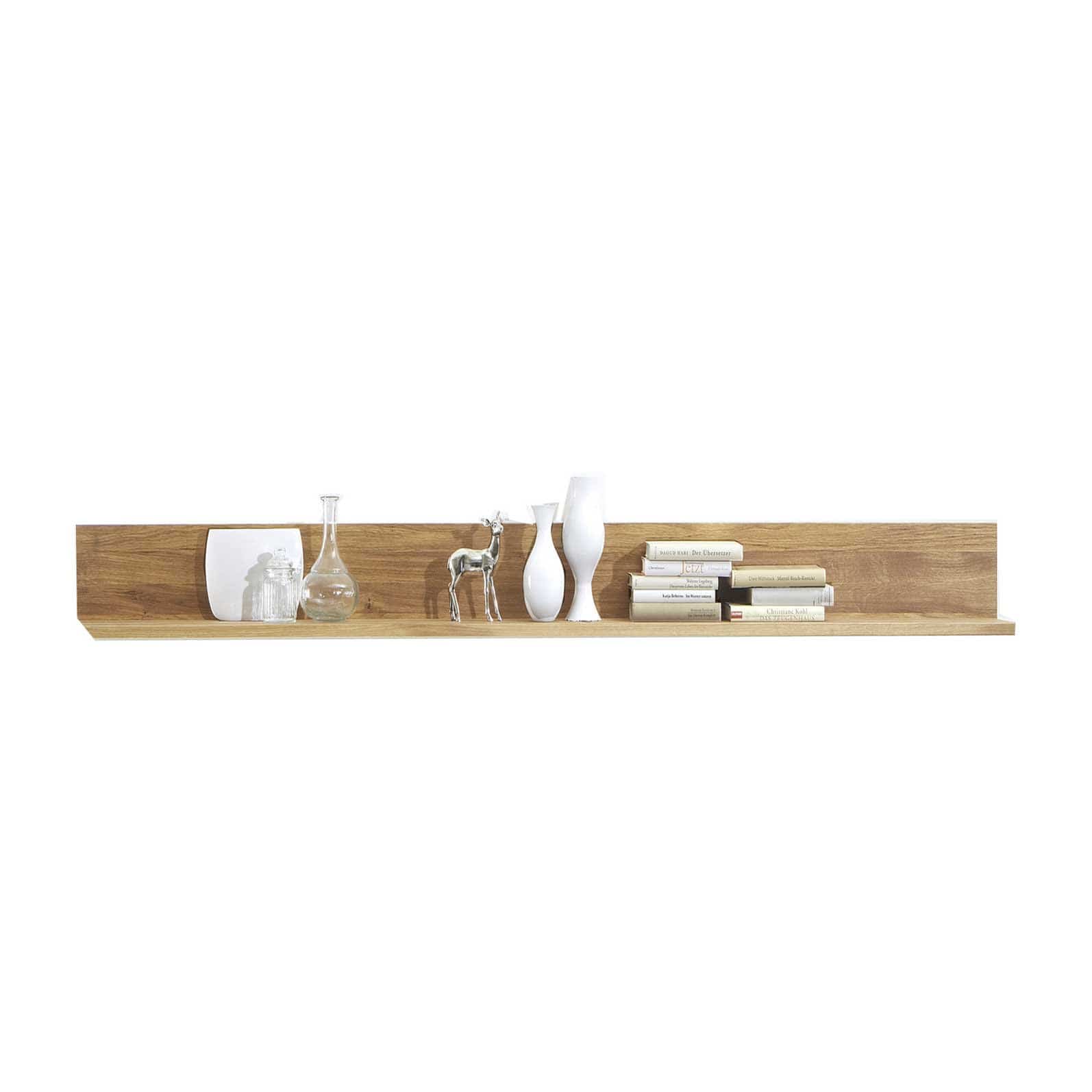 Wandbord - Kernbuche Massivholz - 155 cm