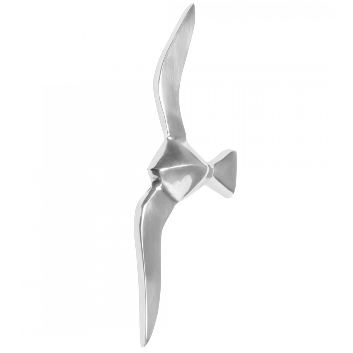 Wanddekoration MÖWE - silberfarben - Aluminium