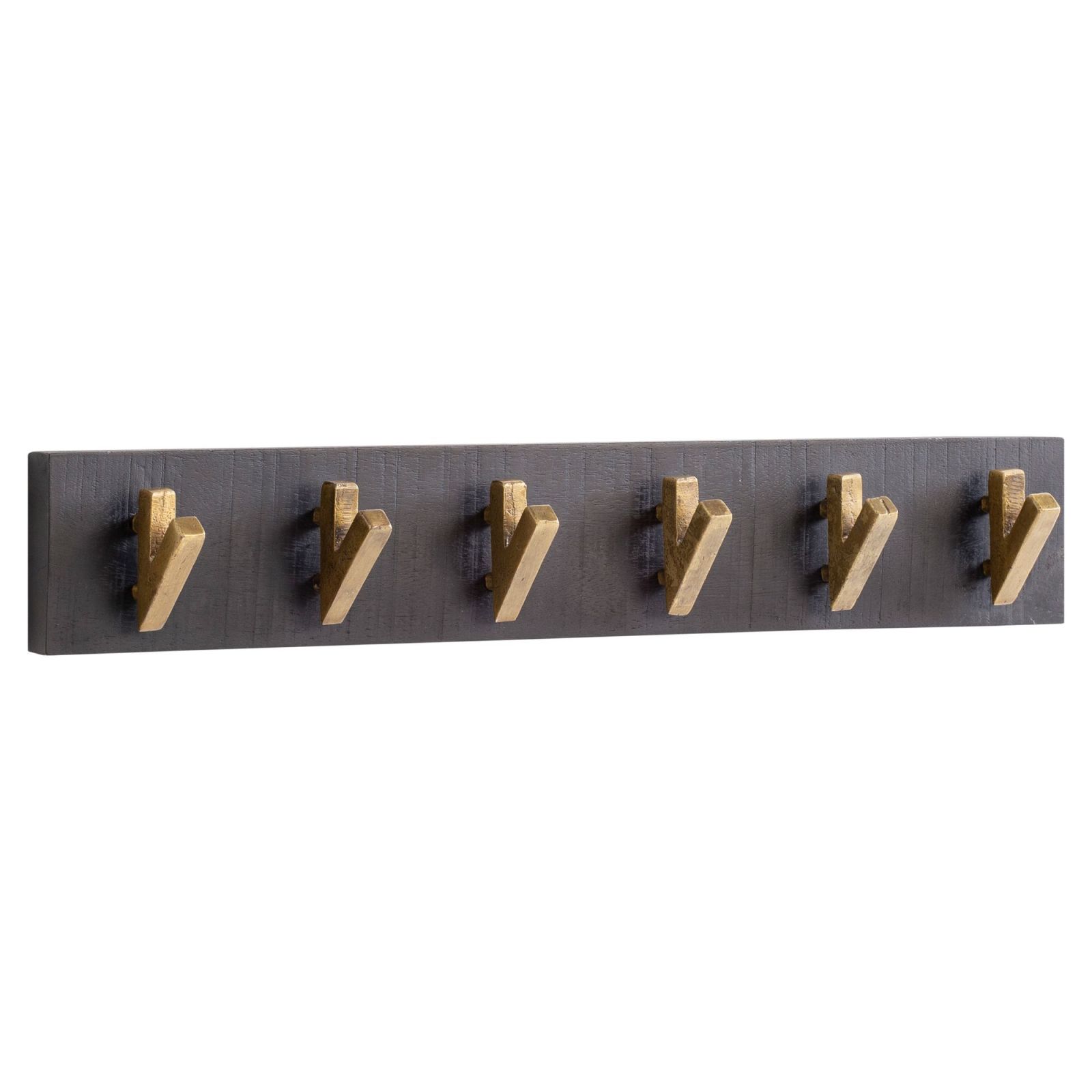 Wandgarderobe - schwarz - Mango massiv - 60 cm