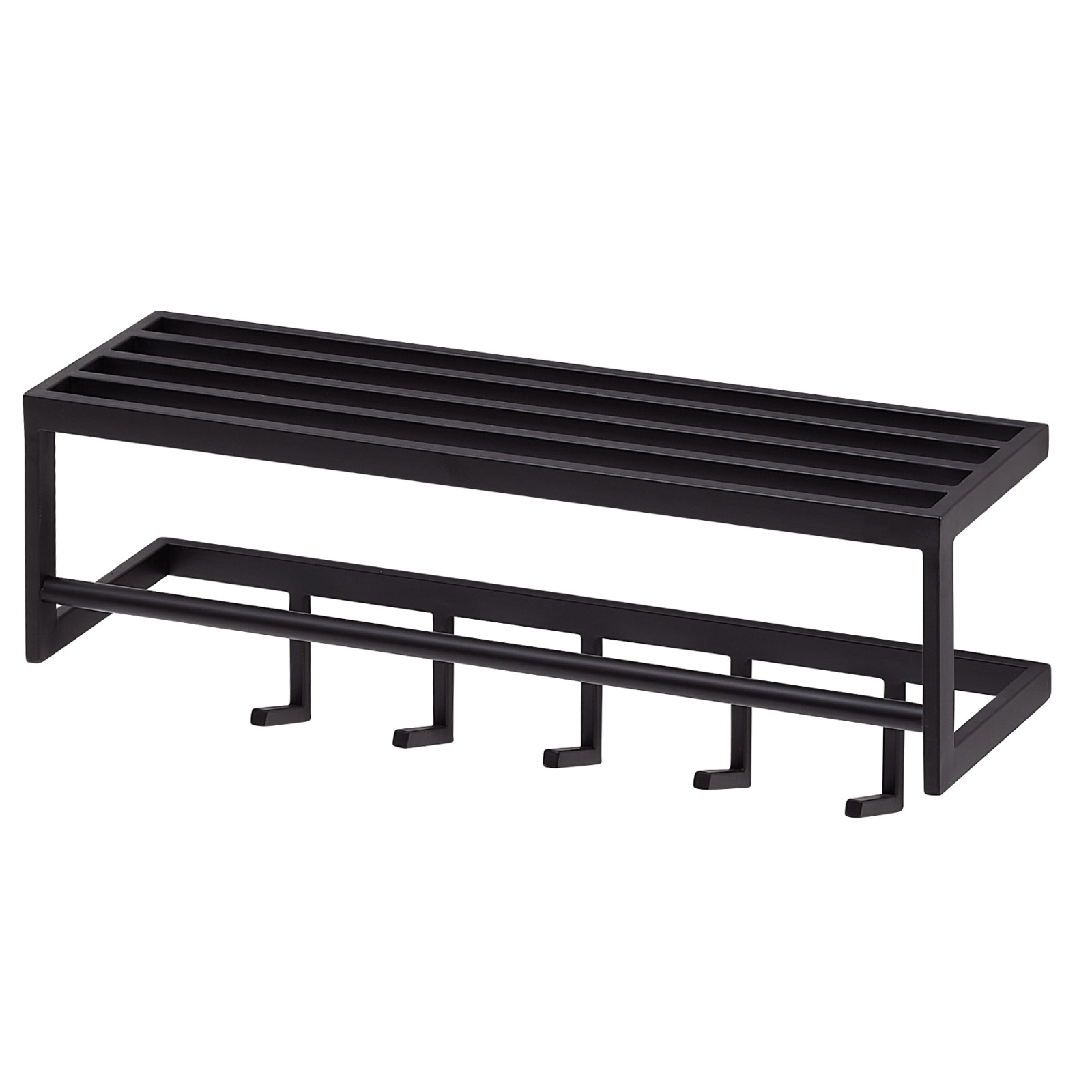 Wandgarderobe - schwarz - Metall - 70 cm