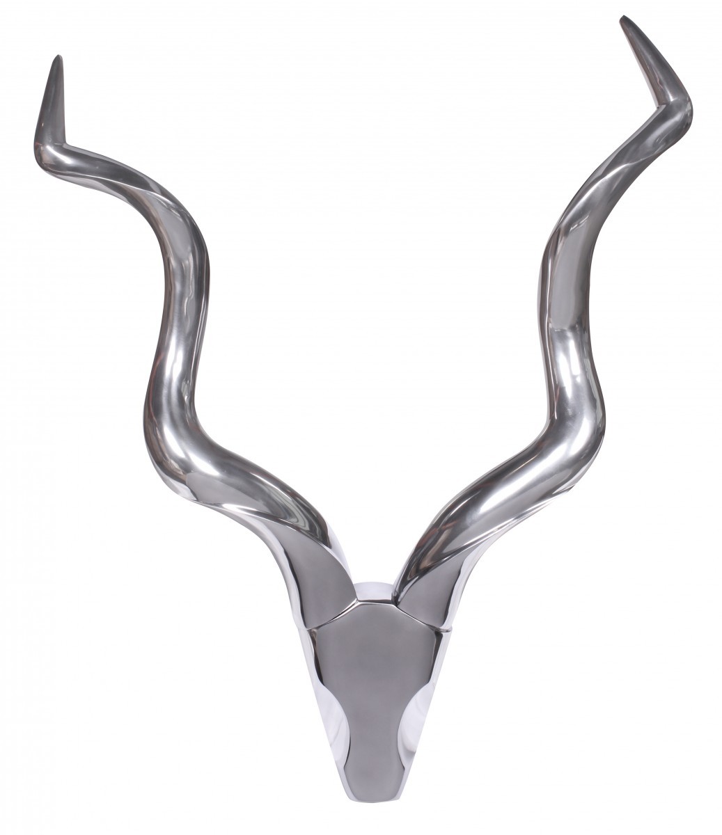 Wandgeweih - silber - 80 cm breit