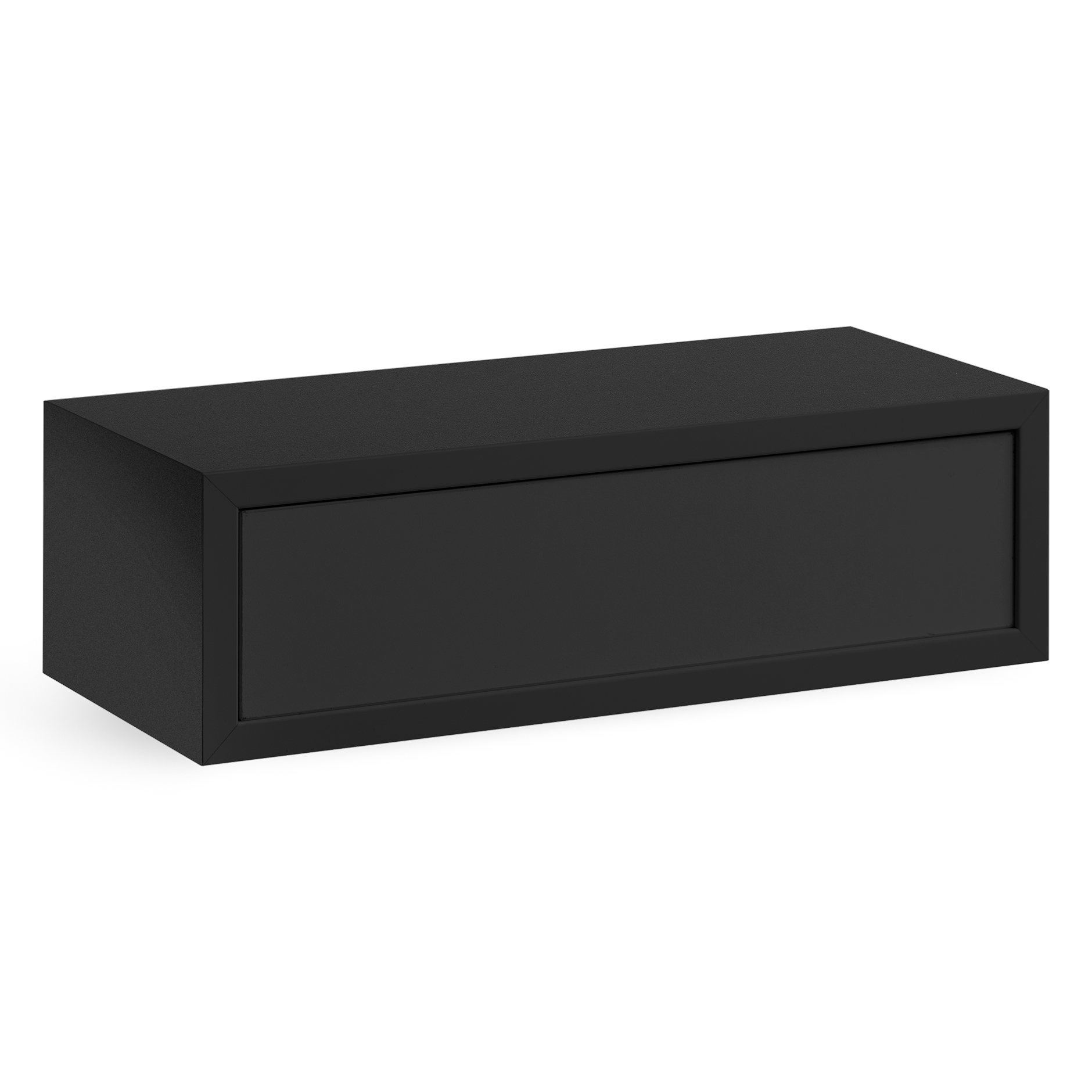 Wandkonsole - schwarz matt - 45 cm