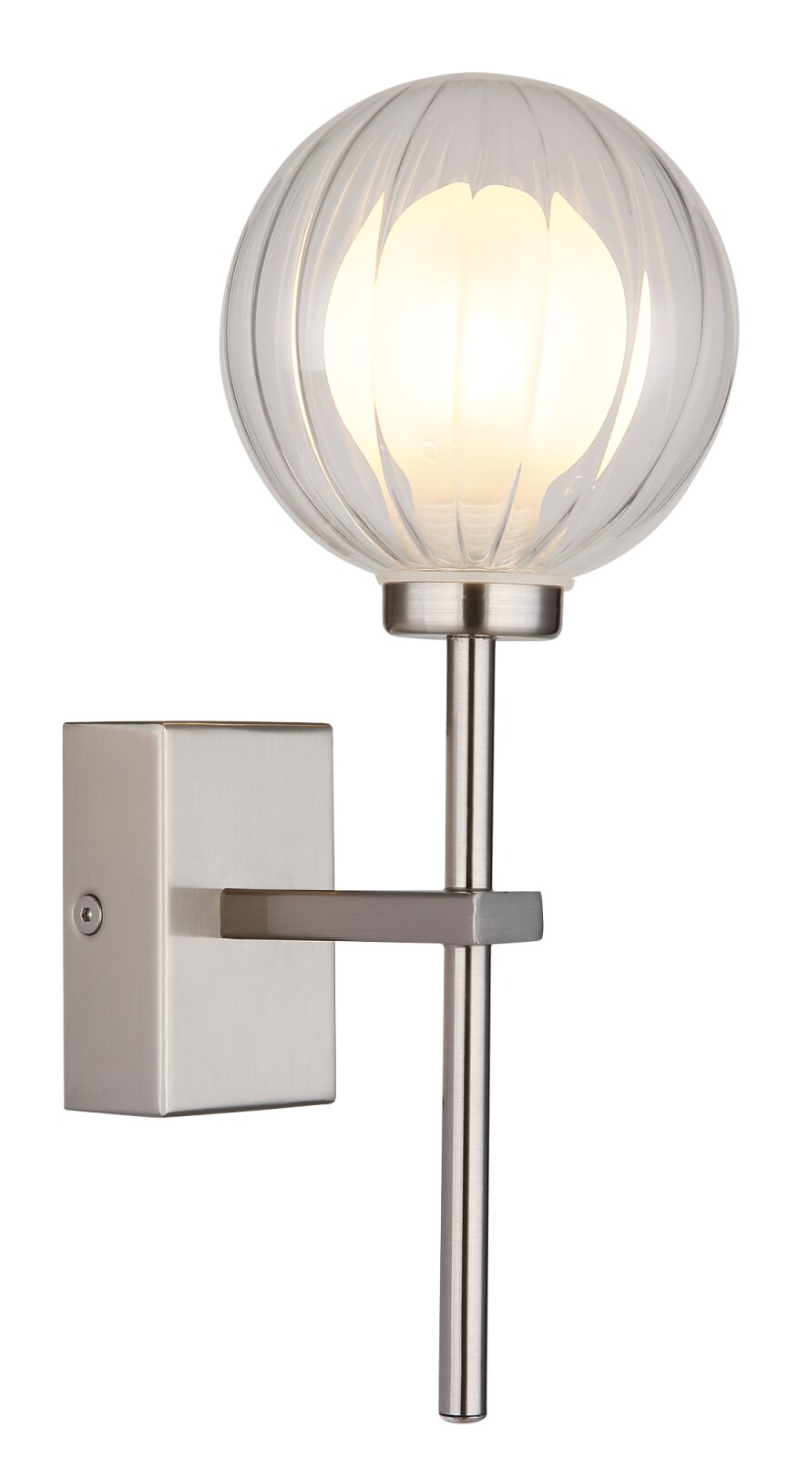 Wandleuchte - Nickel matt - 1-flammig