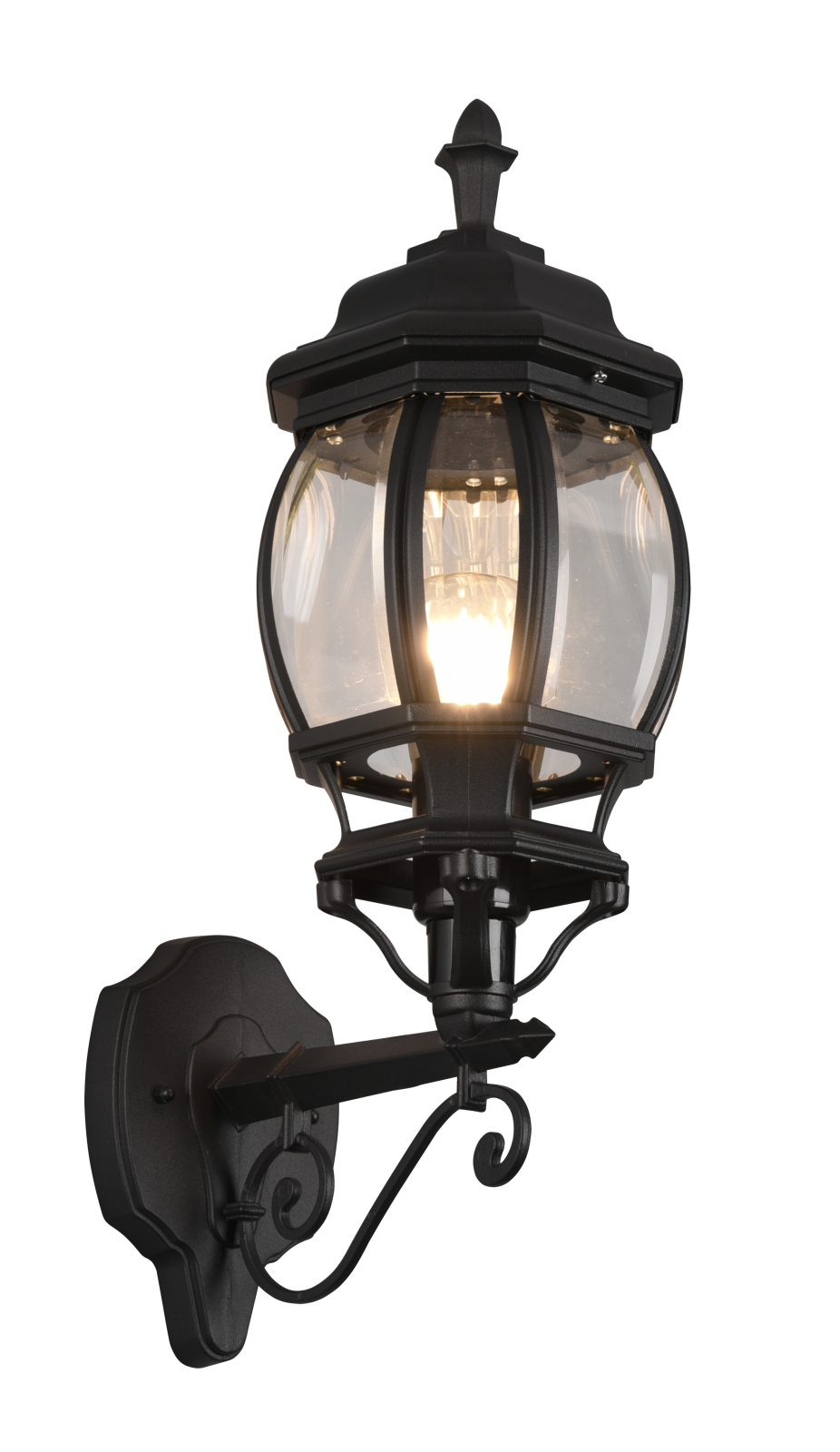 Wandleuchte - schwarz matt - 49 cm hoch