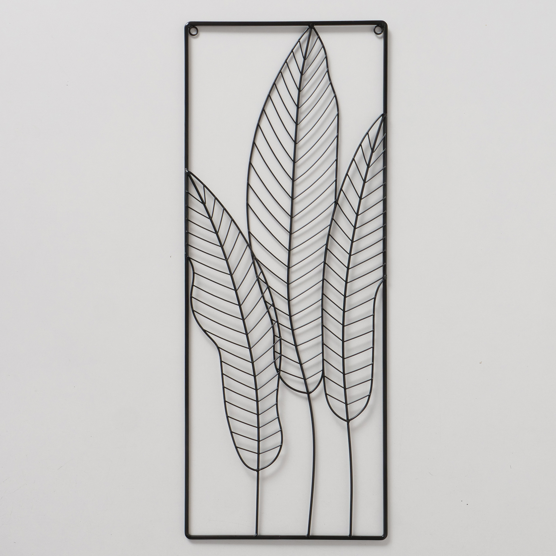 Wandobjekt - schwarz - Eisen - 64x25 cm