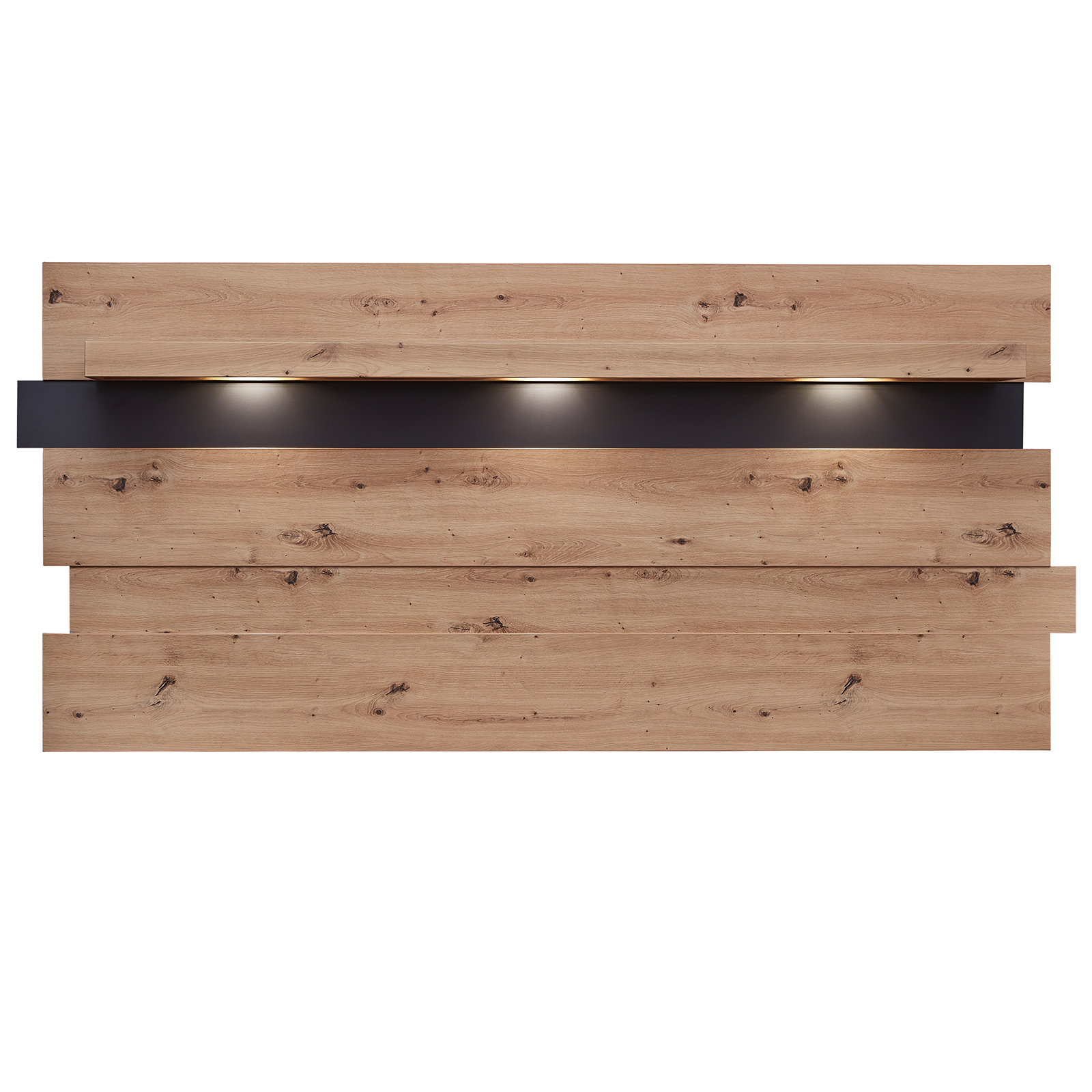 Wandpaneel - Artisan Eiche - Graphit - 202 cm