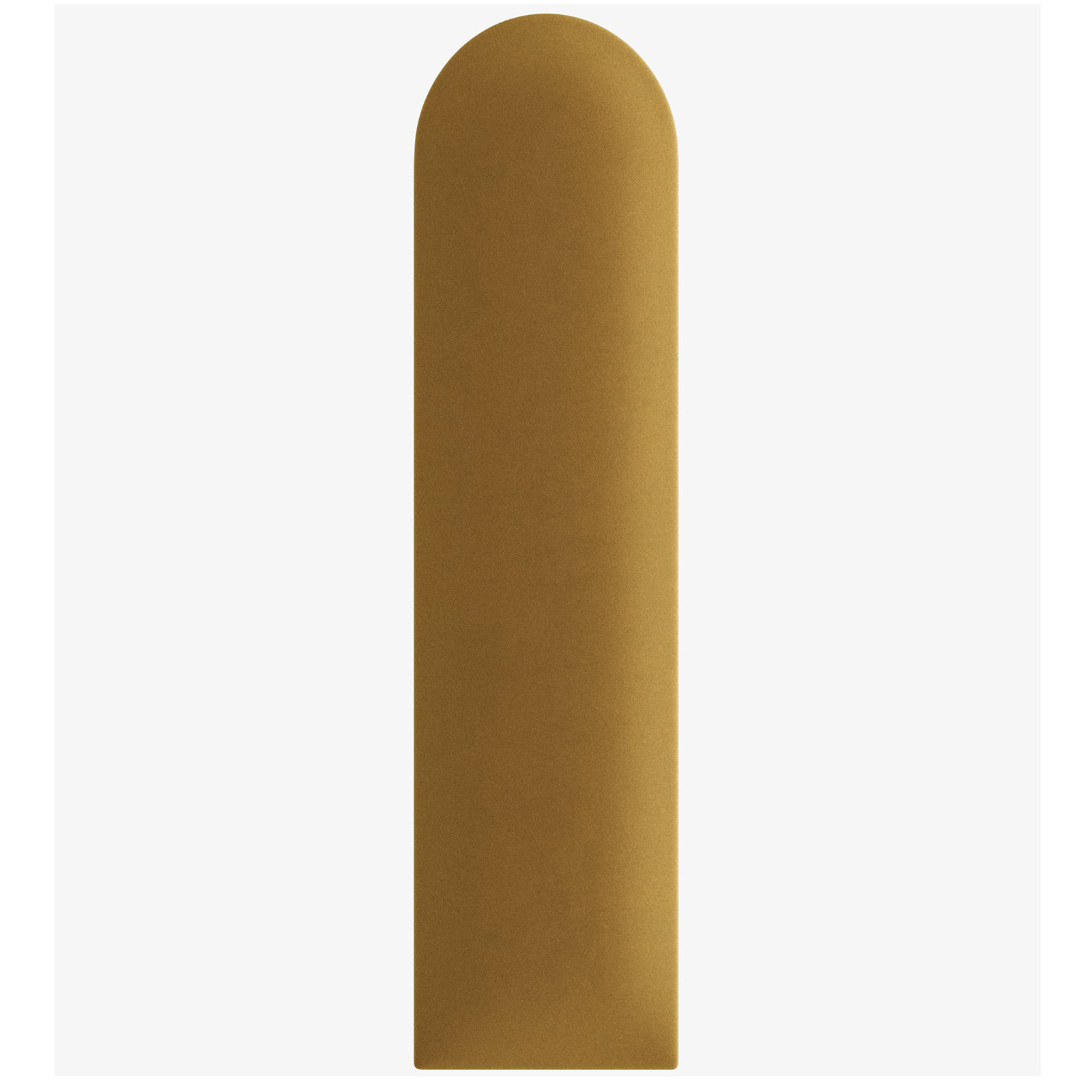 Wandpolster - mustard - Samt - oval - 15x60 cm