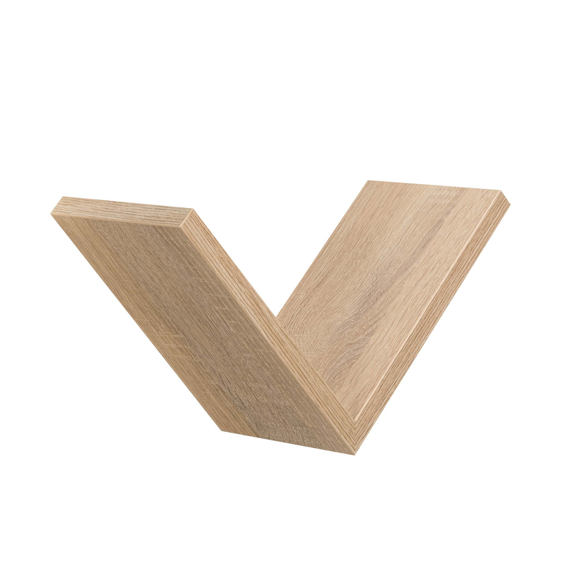 Wandregal - Eiche Sägerau - 25 cm