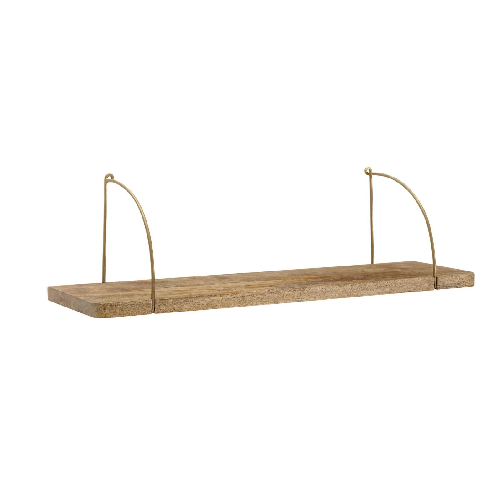 Wandregal - hellbraun - Mango Massivholz - 60 cm