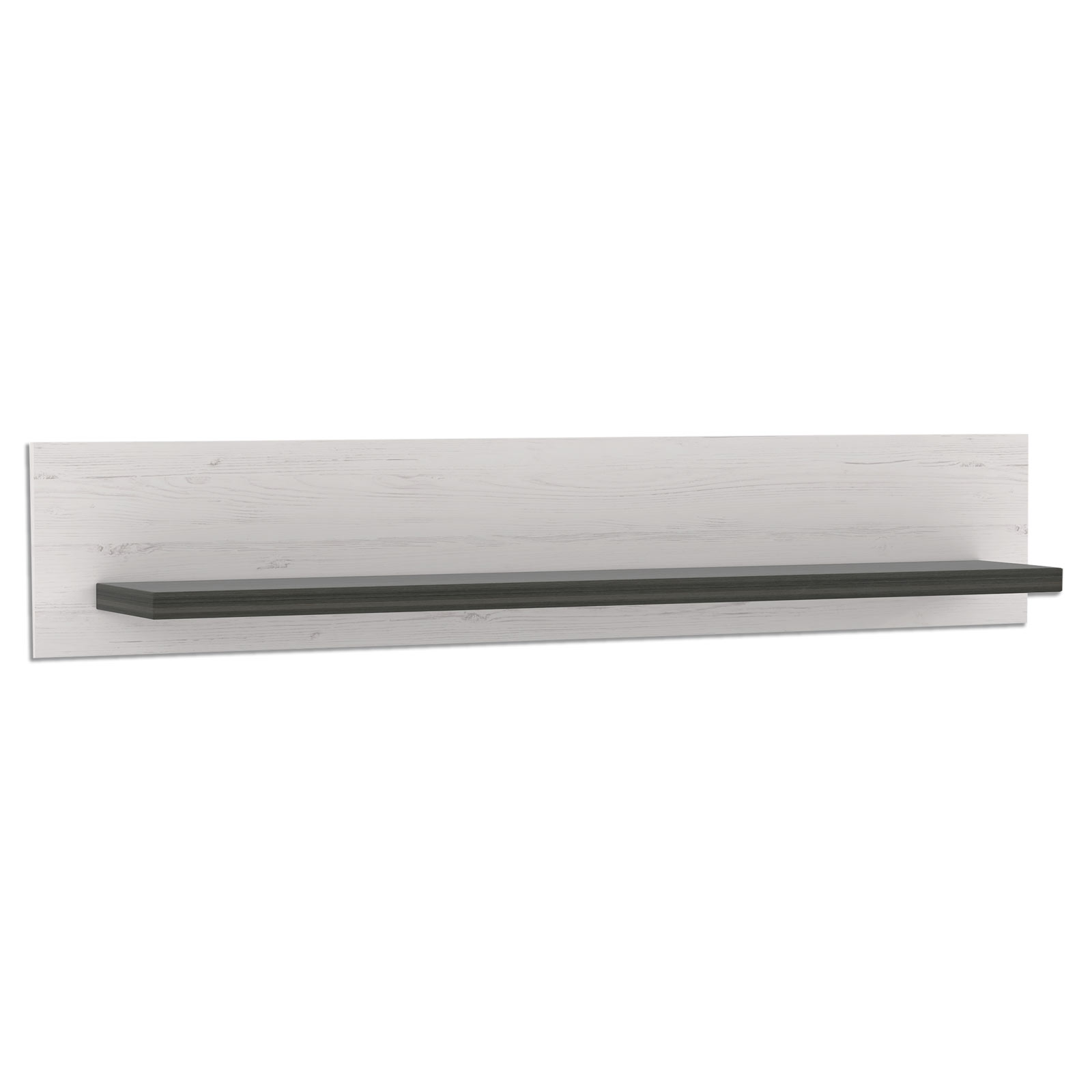 Wandregal - Pinie weiß - Touchwood - 140 cm
