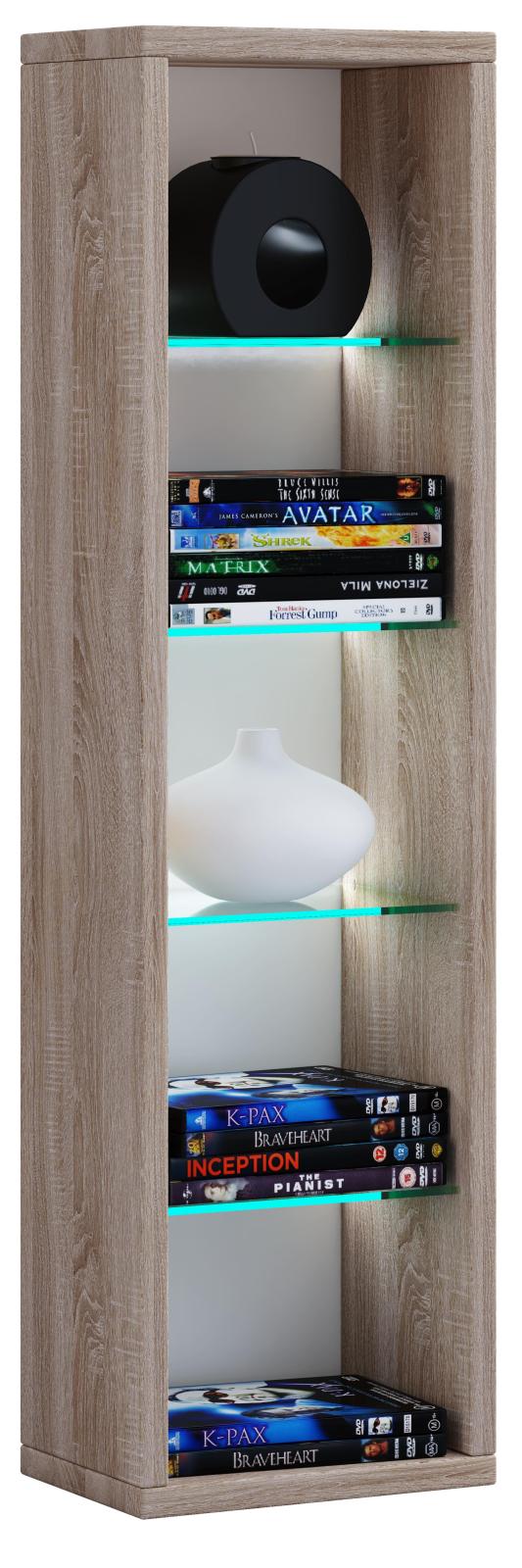 Wandregal RASITO L - Sonoma Eiche - 77 cm hoch