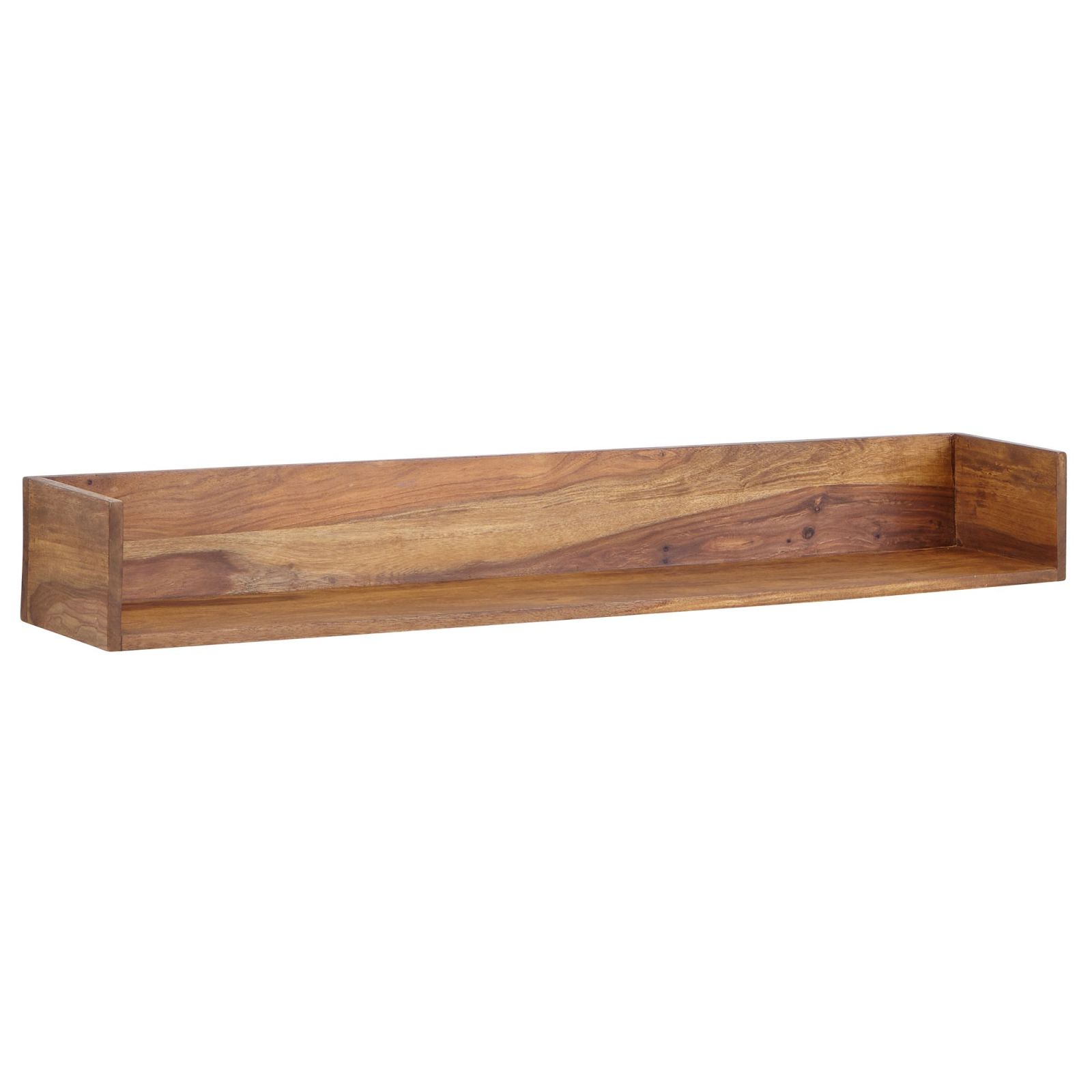 Wandregal - Sheesham massiv - 120 cm
