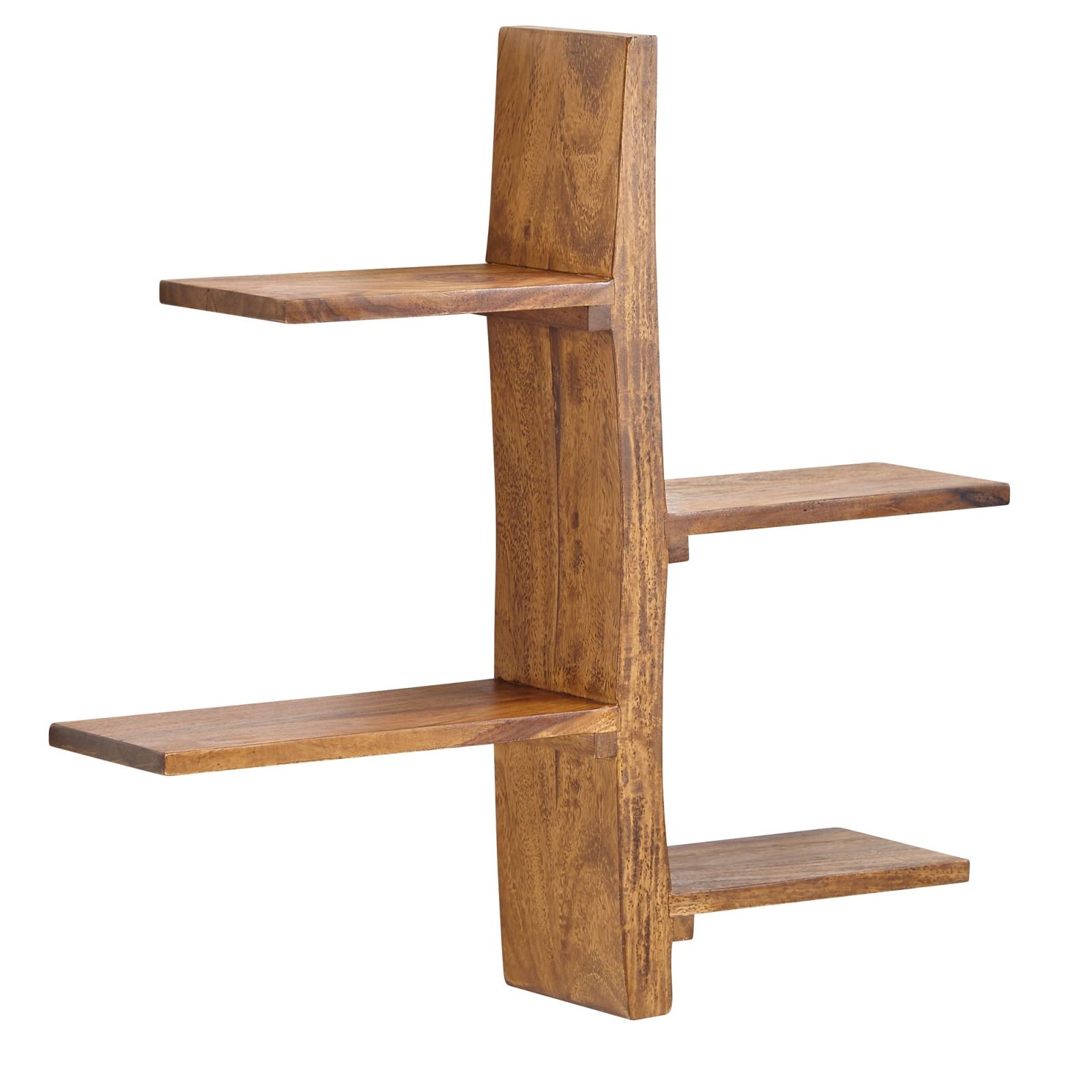 Wandregal - Sheesham massiv - 58 cm breit
