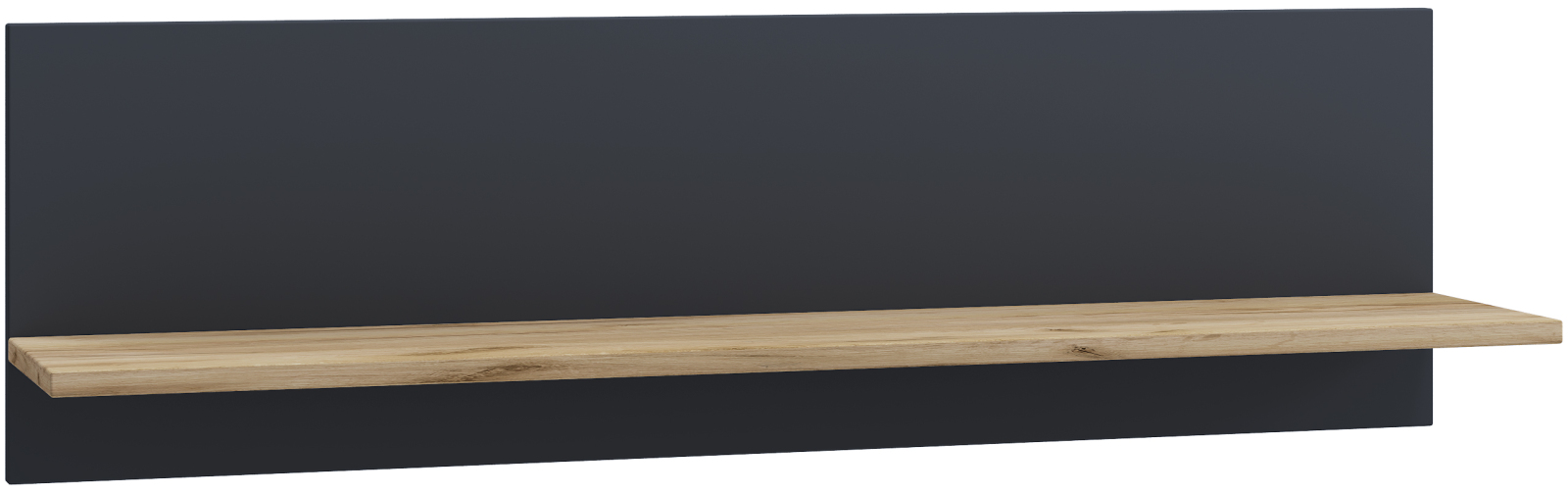 Wandregal USILO - anthrazit-Honig Eiche - 102 cm breit