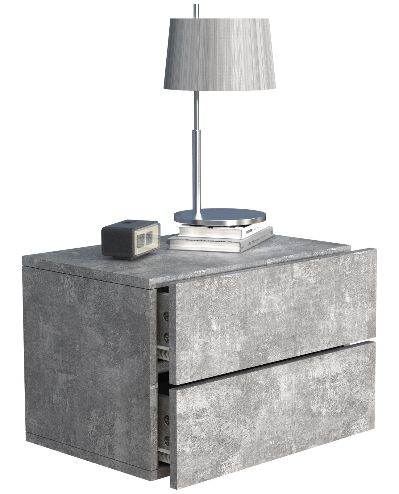 Wandschublade USAL L - betongrau - 45 cm