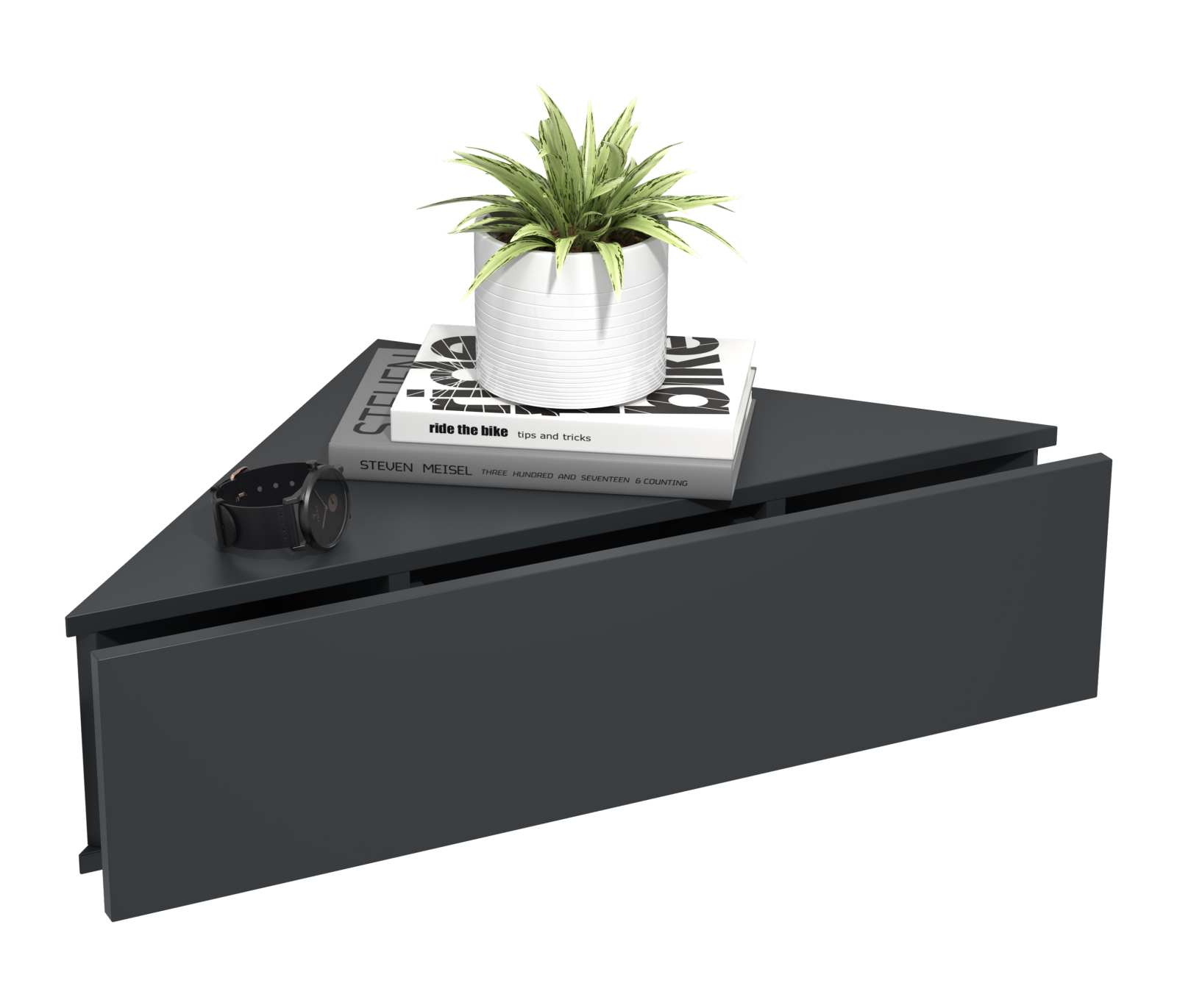 Wandschublade USAL S - anthrazit - 60 cm