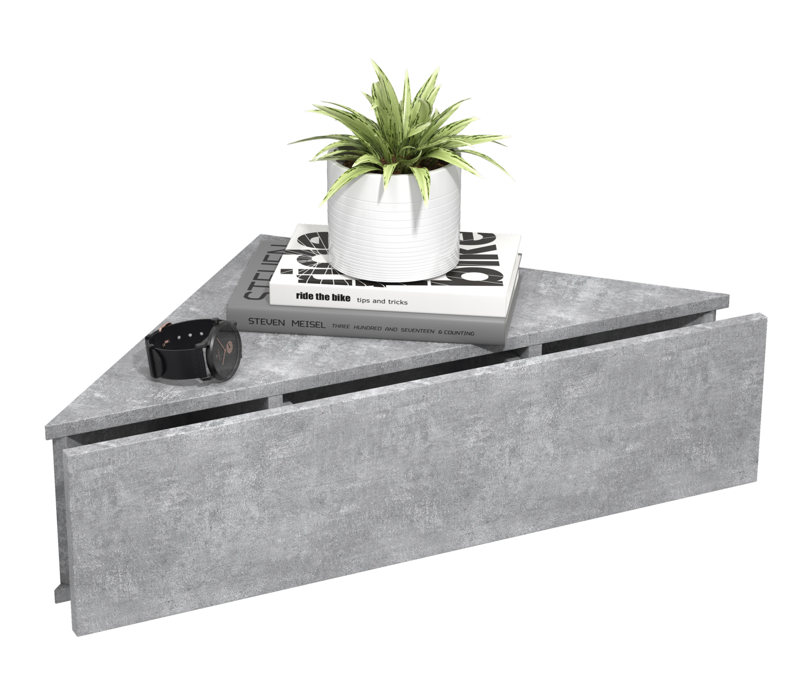 Wandschublade USAL S - Beton-grau - 60 cm