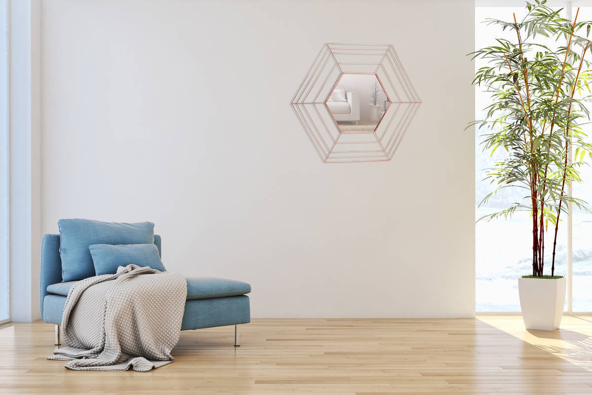Wandspiegel ROMEO - kupfer - 80 cm