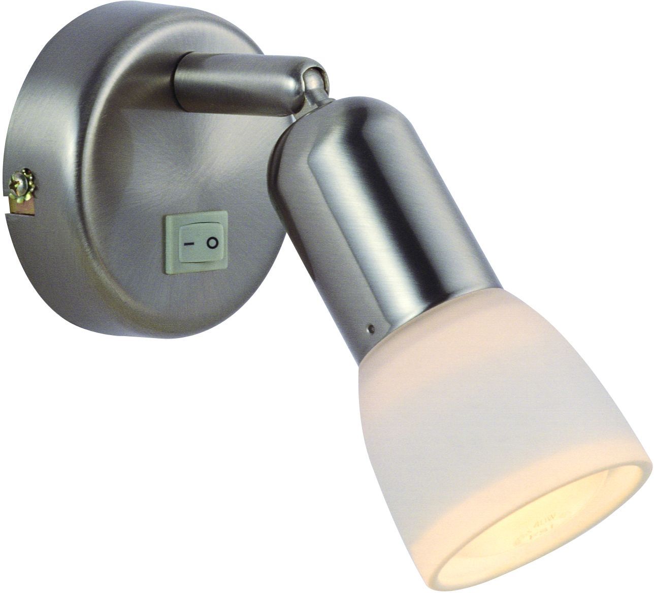 Wandstrahler - Nickel matt - 1-flammig