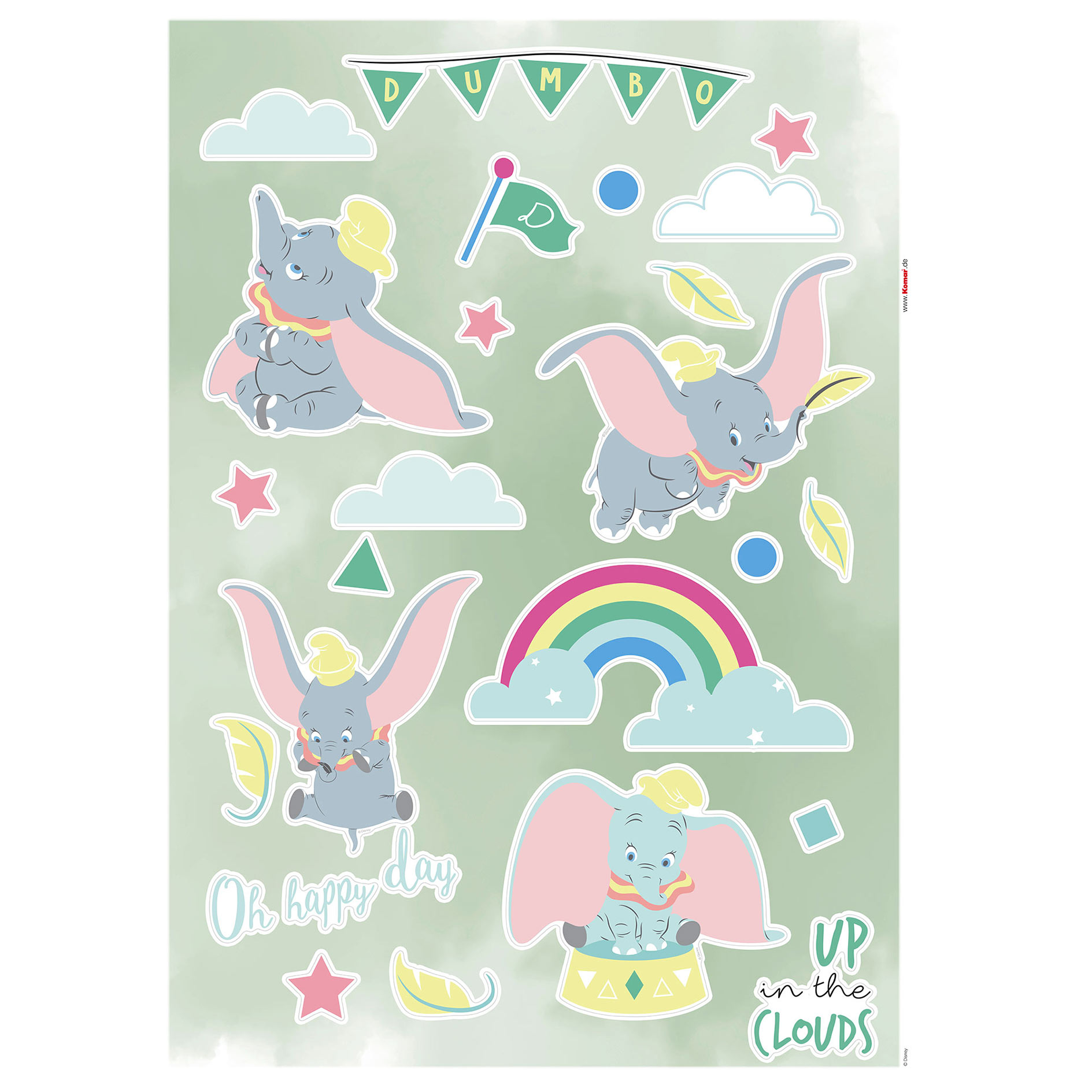 Wandtattoo DUMBO DAYDREAM - bunt - 50x70 cm