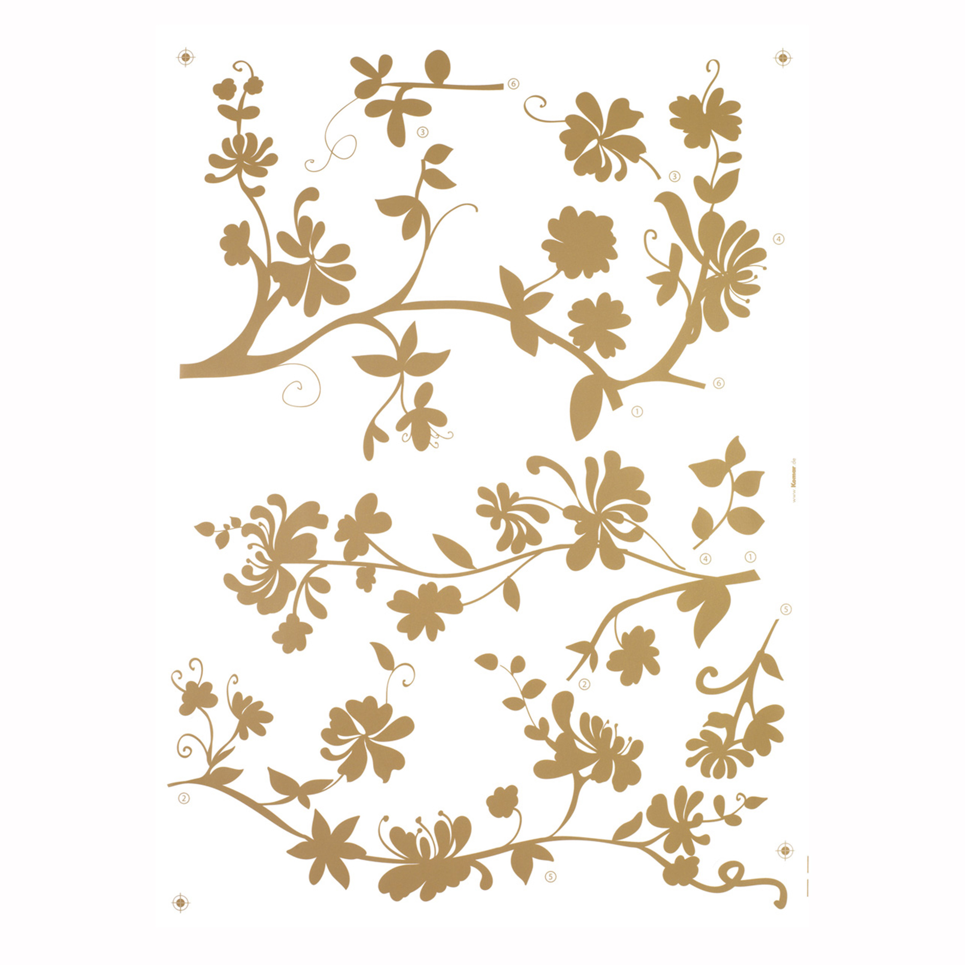 Wandtattoo FRASCA - bronze - 50x70 cm