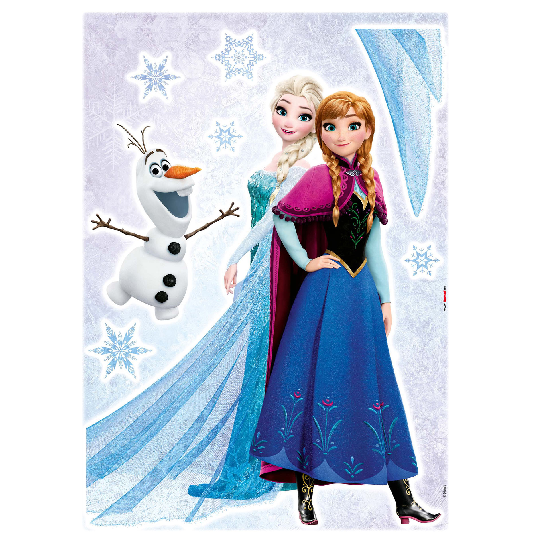 Wandtattoo FROZEN SISTERS - bunt - 50x70 cm