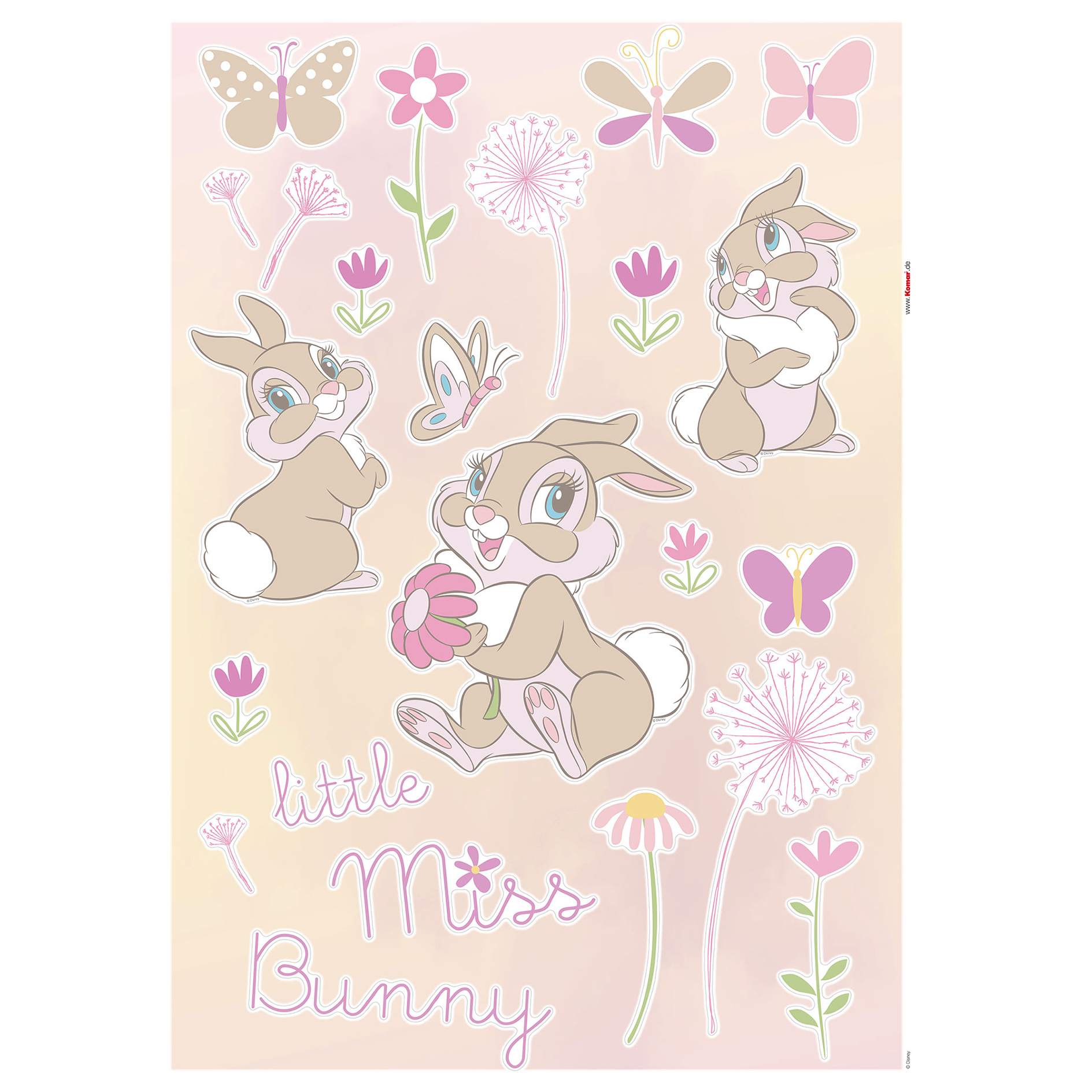 Wandtattoo LITTLE MISS BUNNY - 50x70 cm