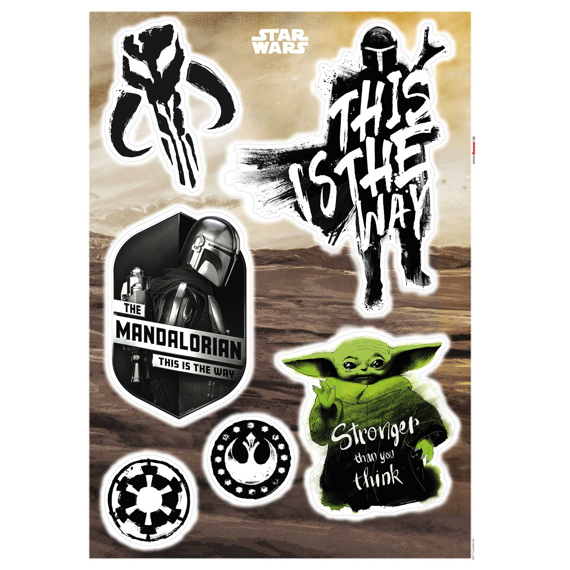 Wandtattoo MANDALORIAN LEGEND - 50x70 cm