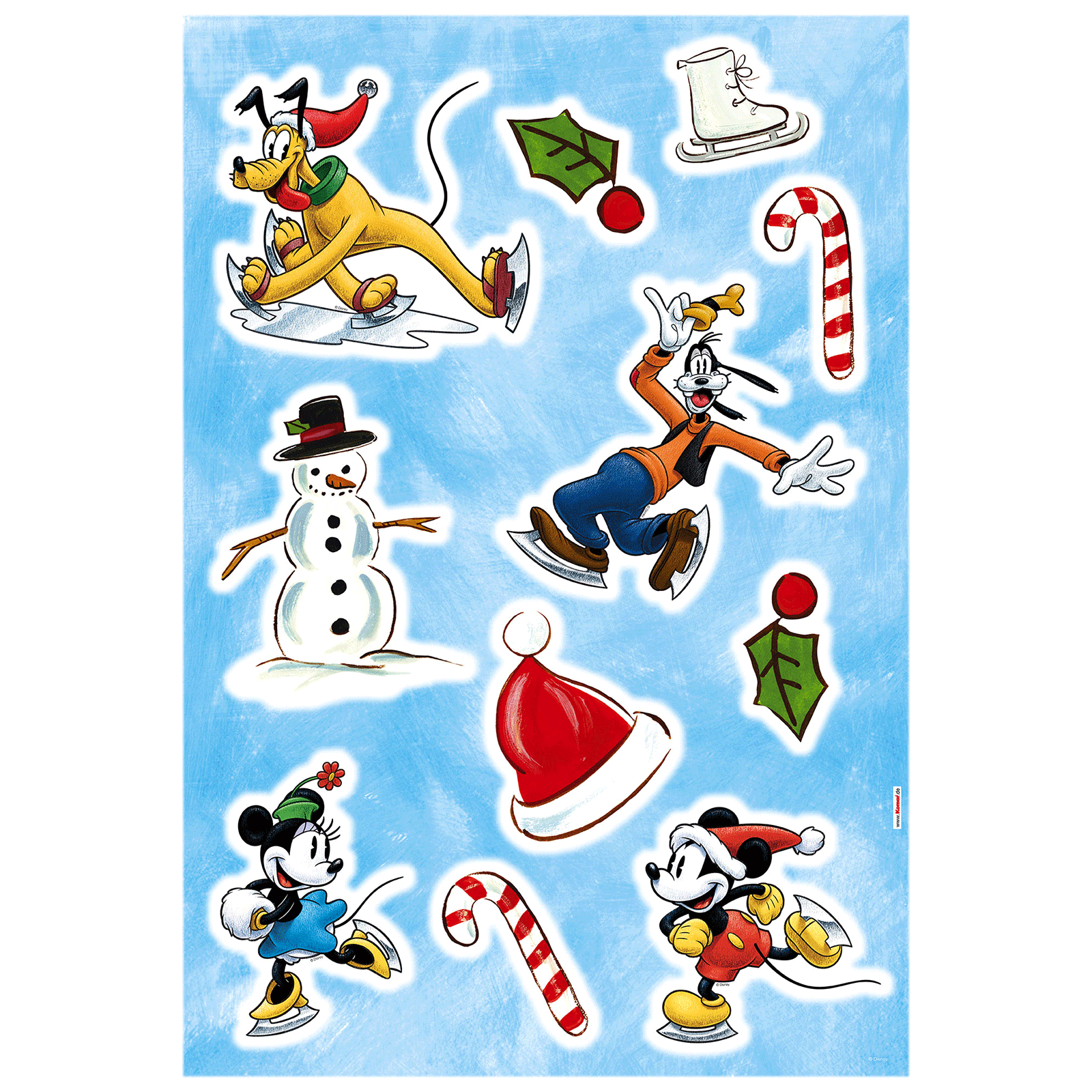 Wandtattoo MICKEY ICE SLIDE - 50x70 cm