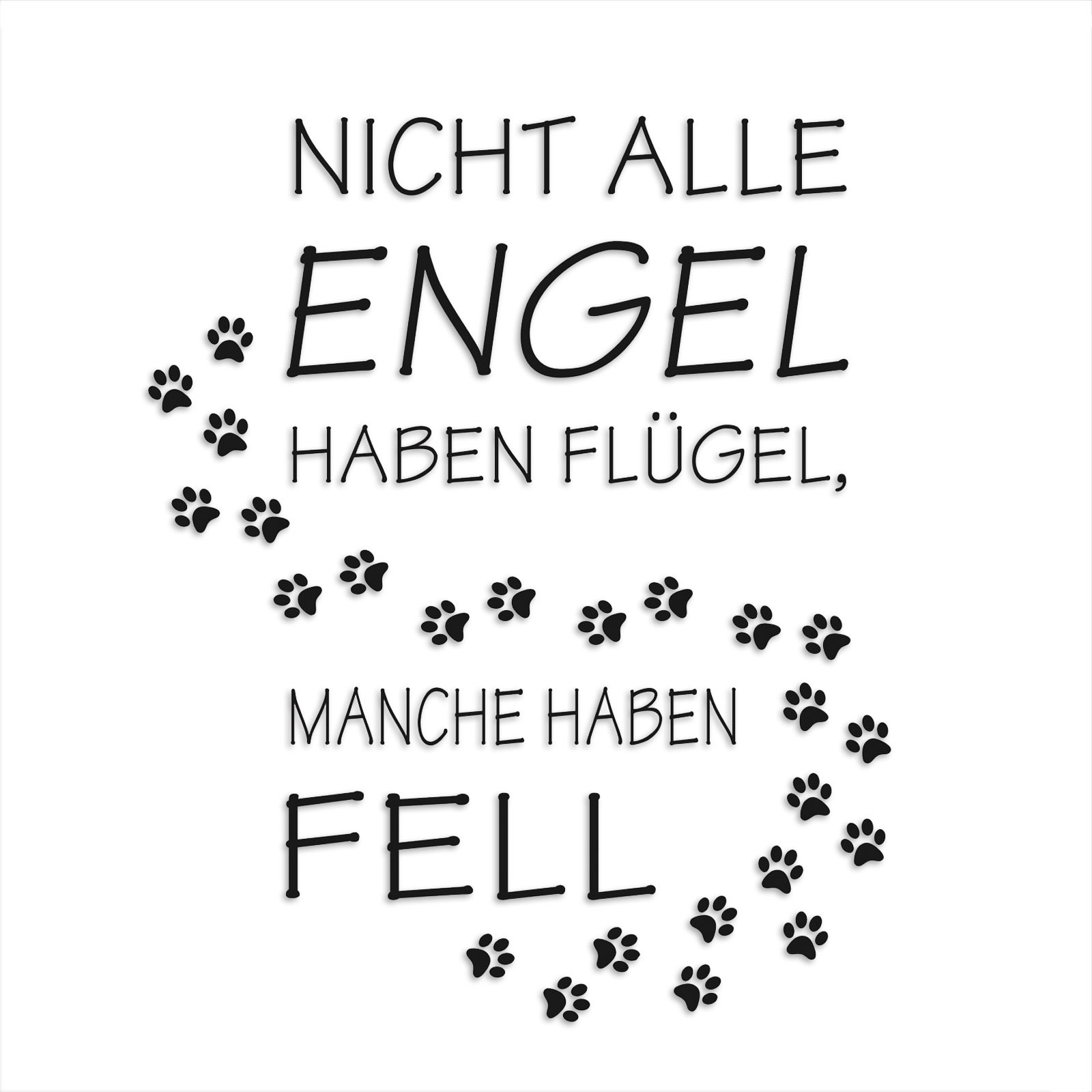 PEMA Wandtattoo 'Engel Sind Dir So Nah' – Mehrfarbiger Spruch, Selbstklebend, 96x30 Cm