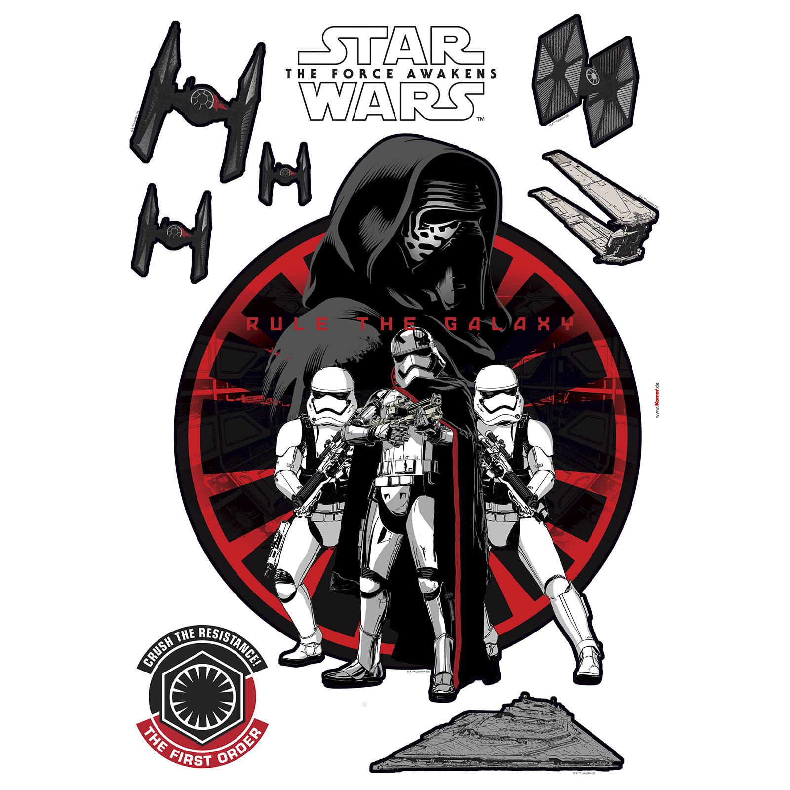 Wandtattoo STAR WARS FIRST ORDER - 50x70 cm