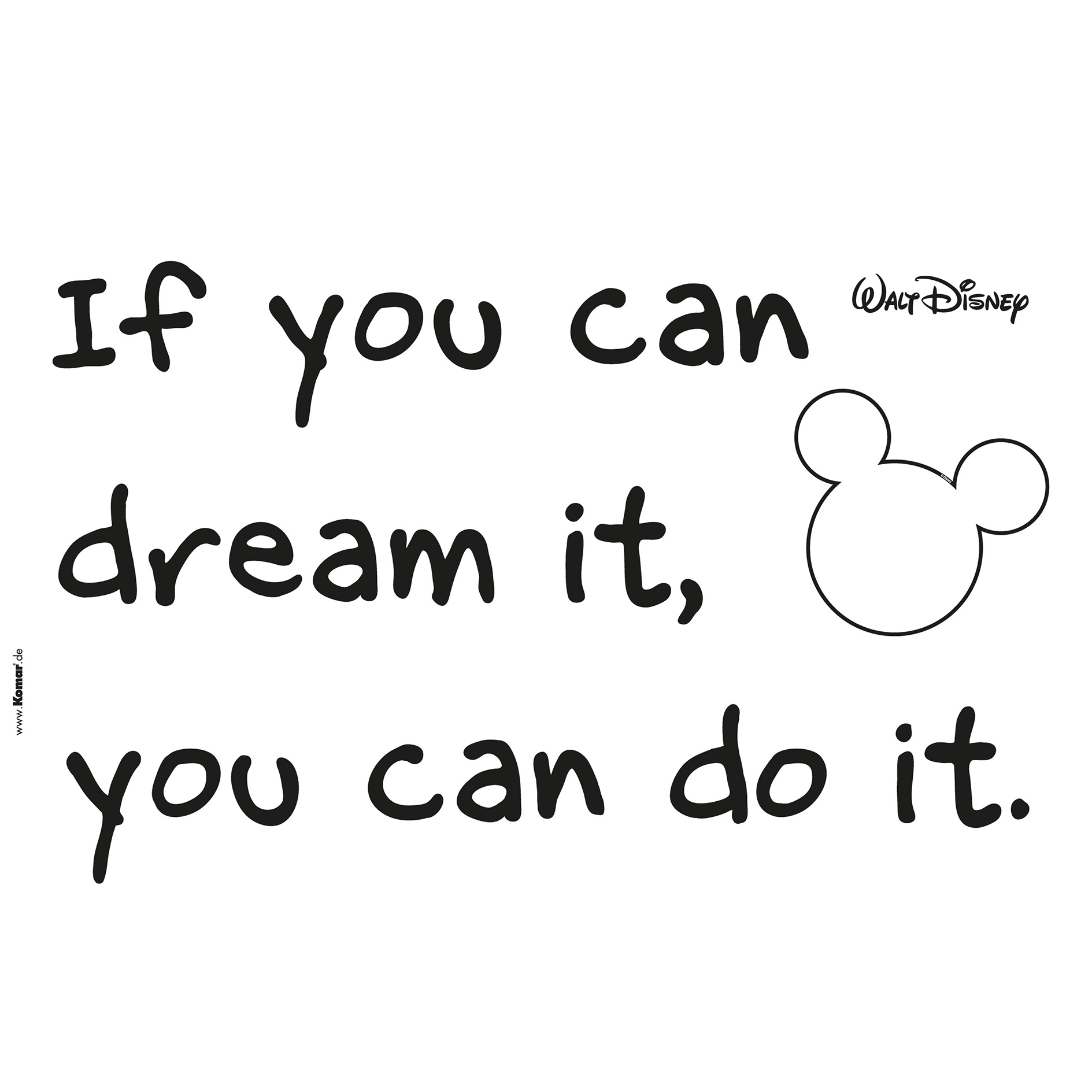 Wandtattoo YOU CAN DO IT - 50x70 cm