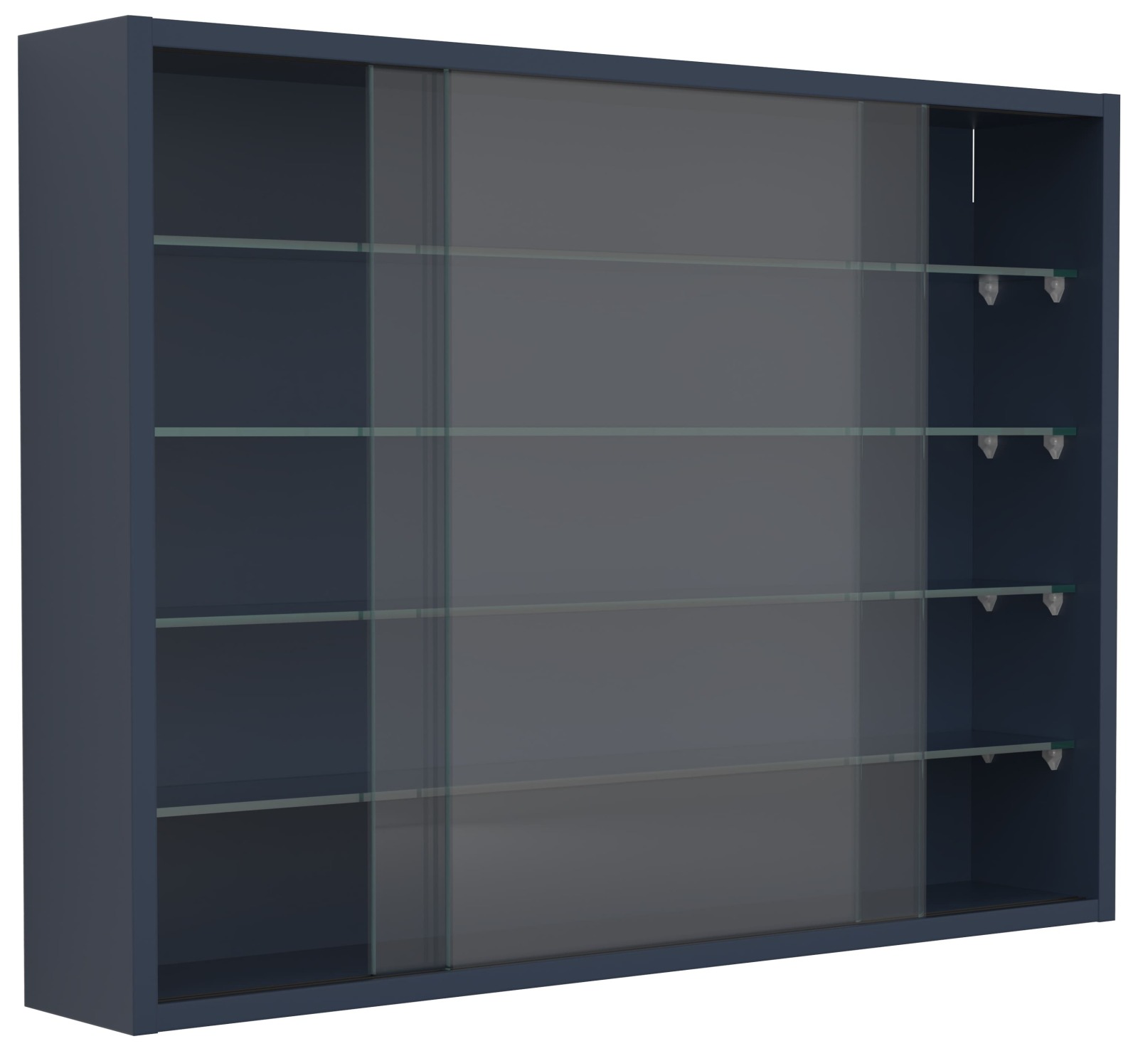 Wandvitrine DRIVALO L - anthrazit - 75x55 cm