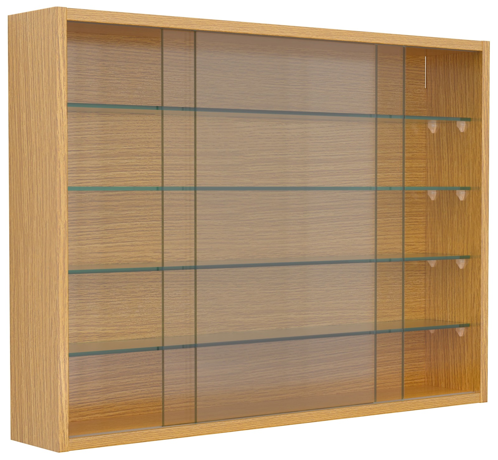 Wandvitrine DRIVALO L - Honig Eiche - 75x55 cm