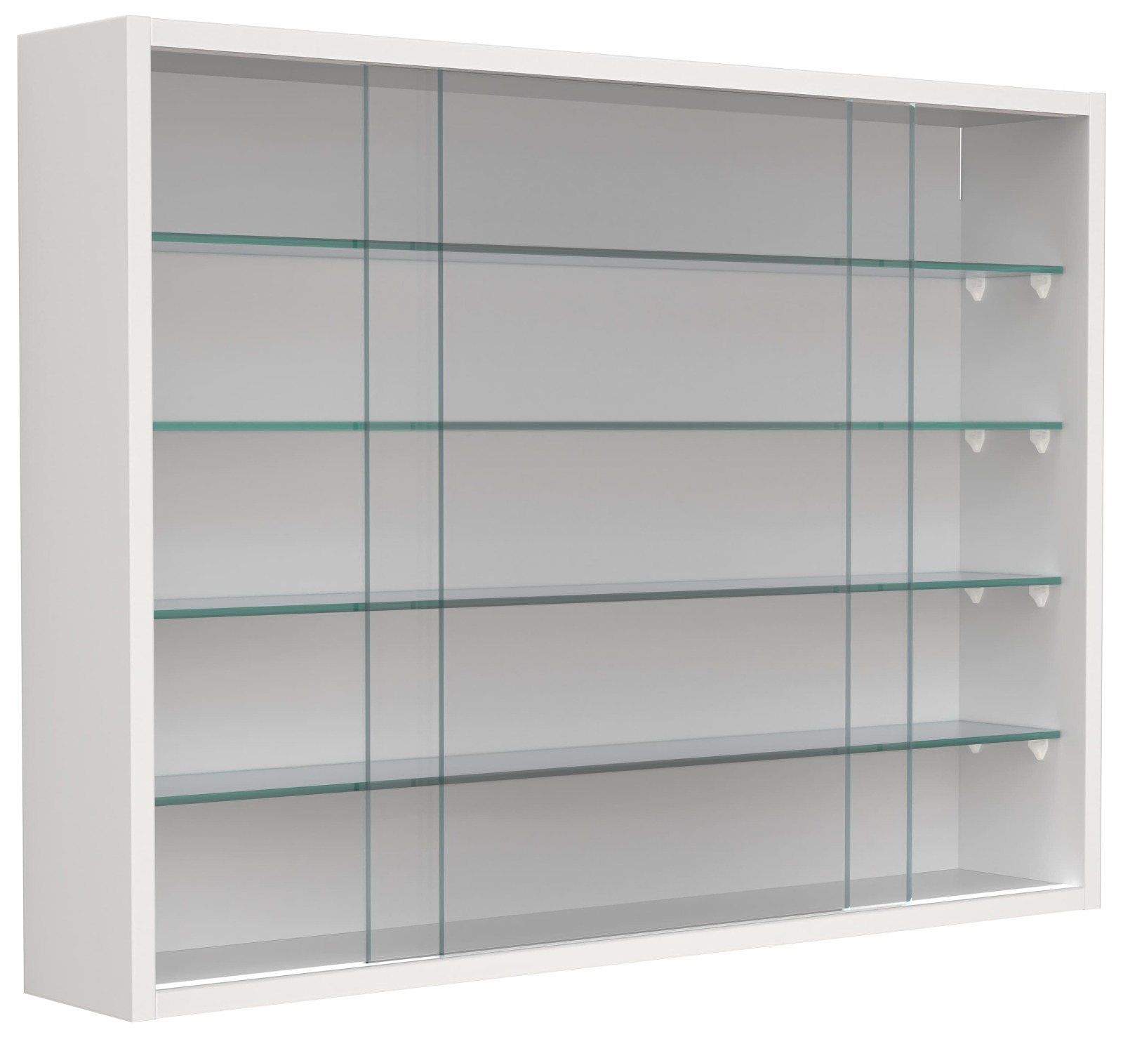 Wandvitrine DRIVALO L - weiß - 75x55 cm